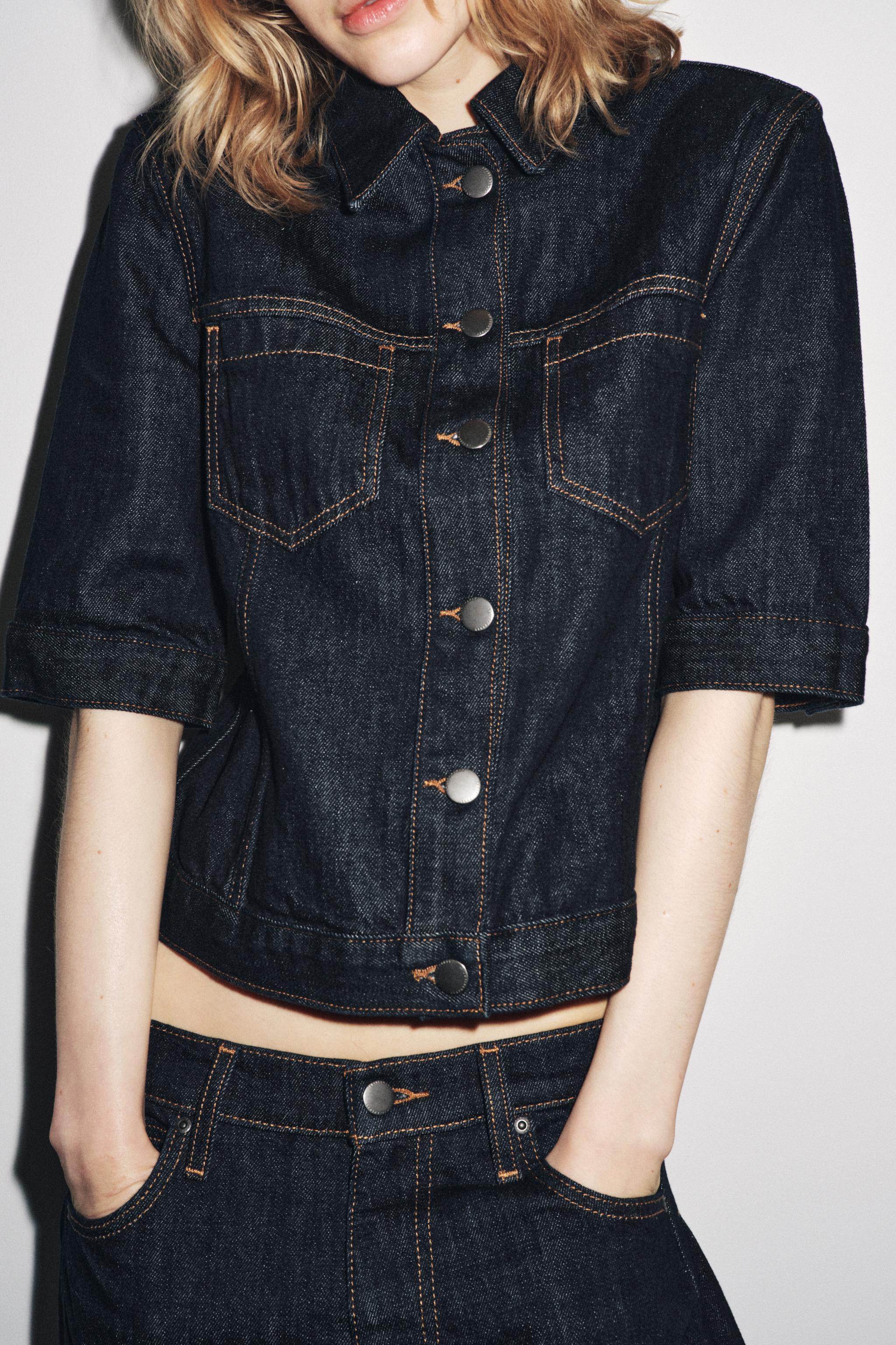 PATCH POCKET DENIM JACKET ZW COLLECTION