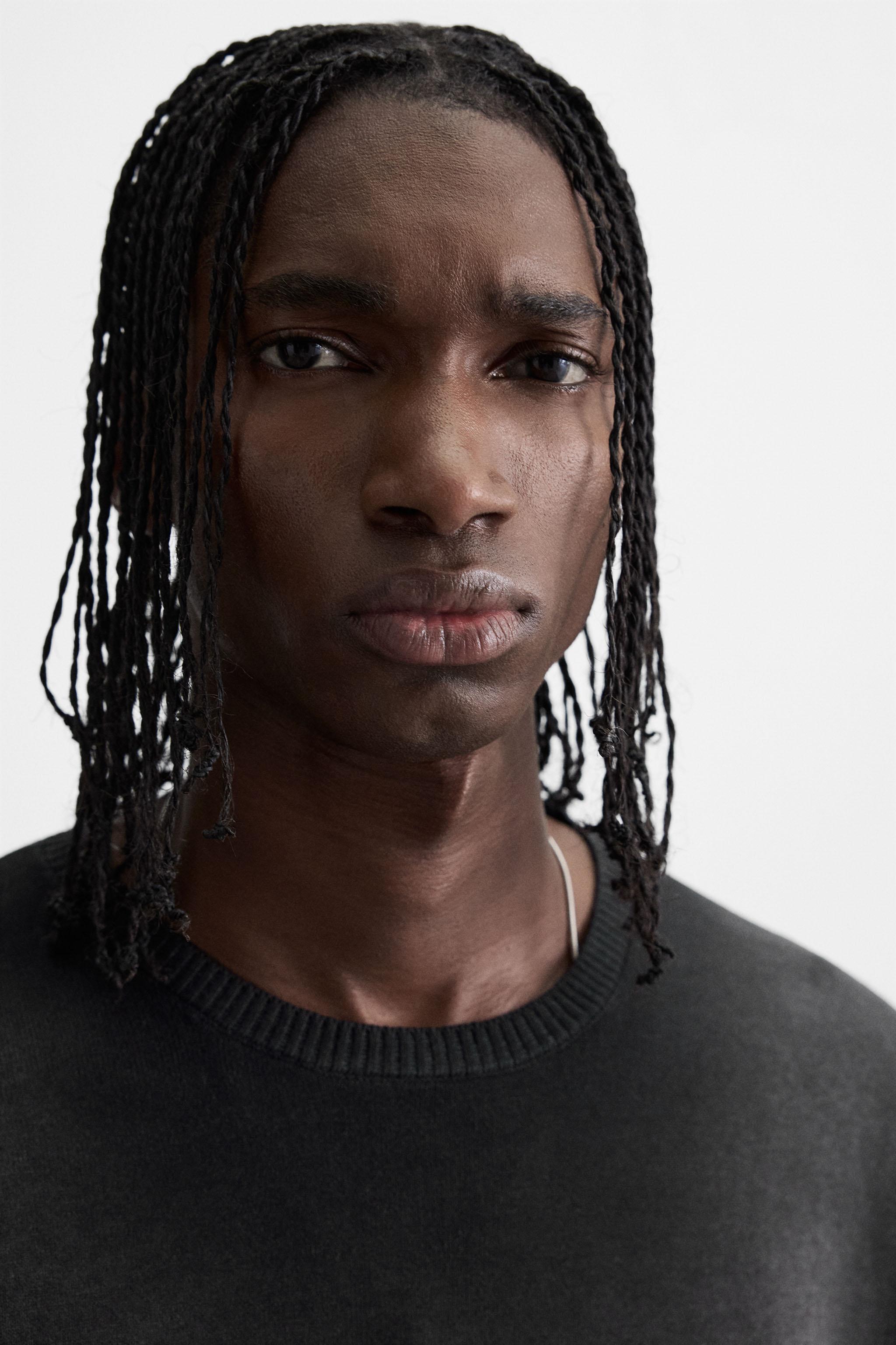 SPRAY PRINT KNIT T-SHIRT