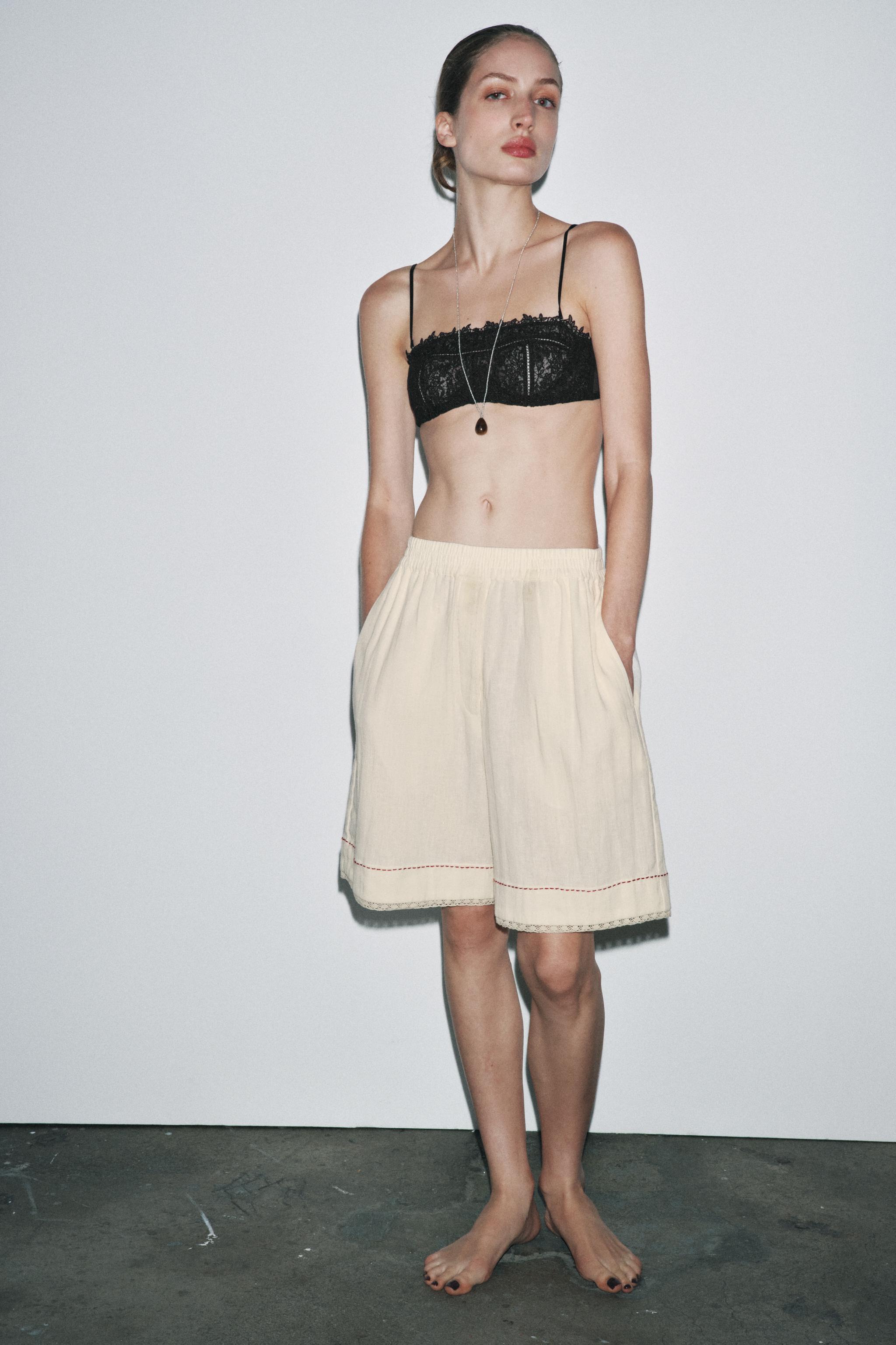 UNDERWIRE MESH LACE BRA