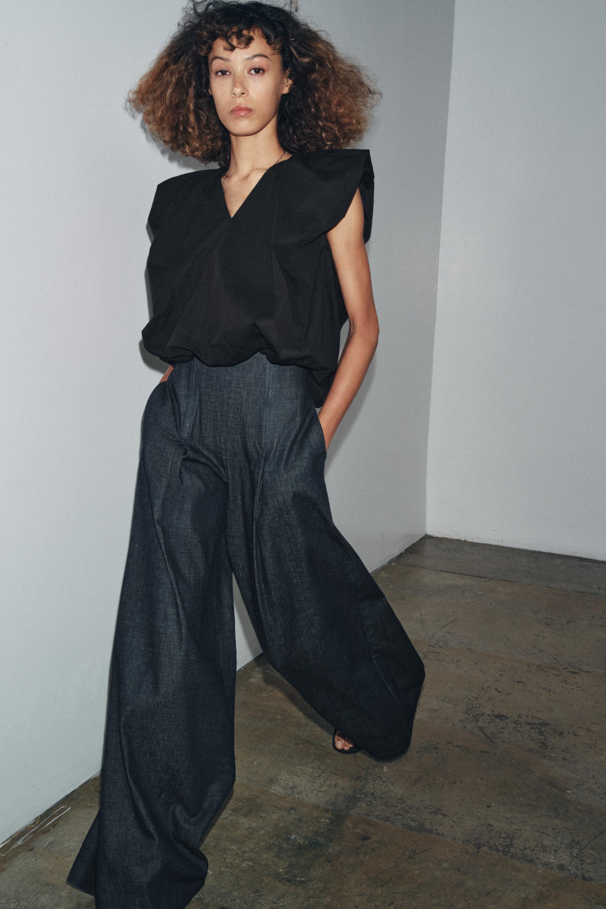 ZW COLLECTION BALLOON POPLIN TOP