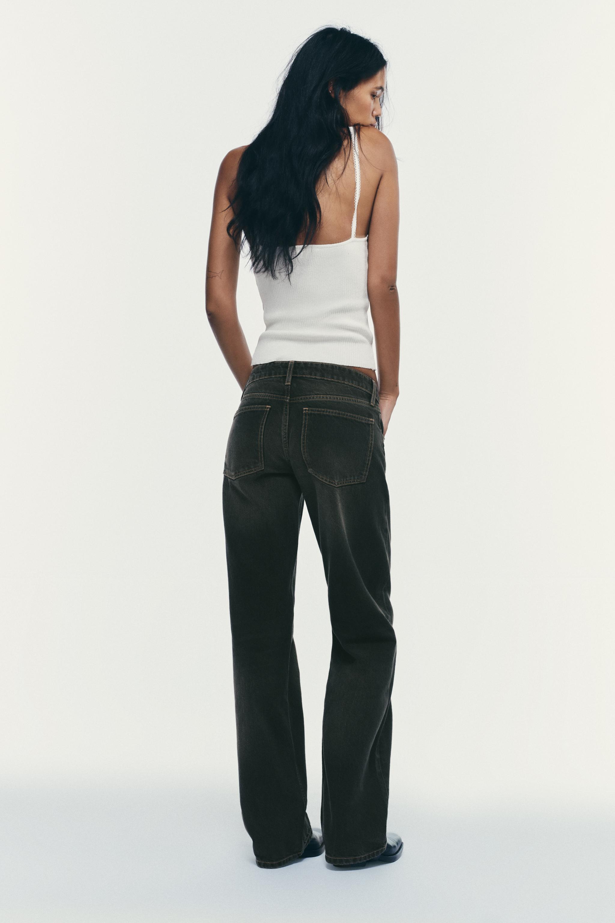 TRF LOW RISE WIDE LEG JEANS