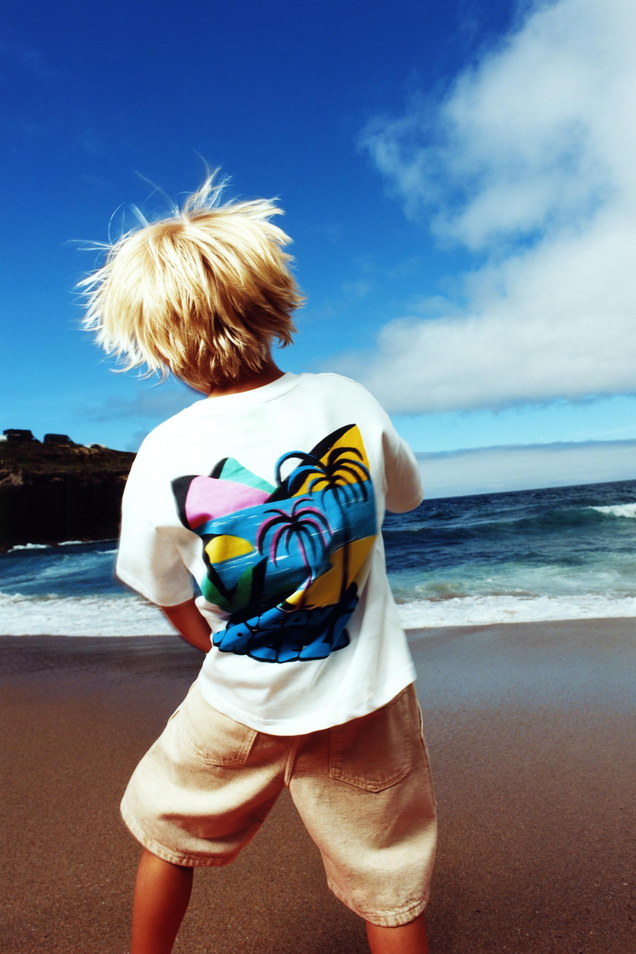 PALM TREE PRINT T-SHIRT