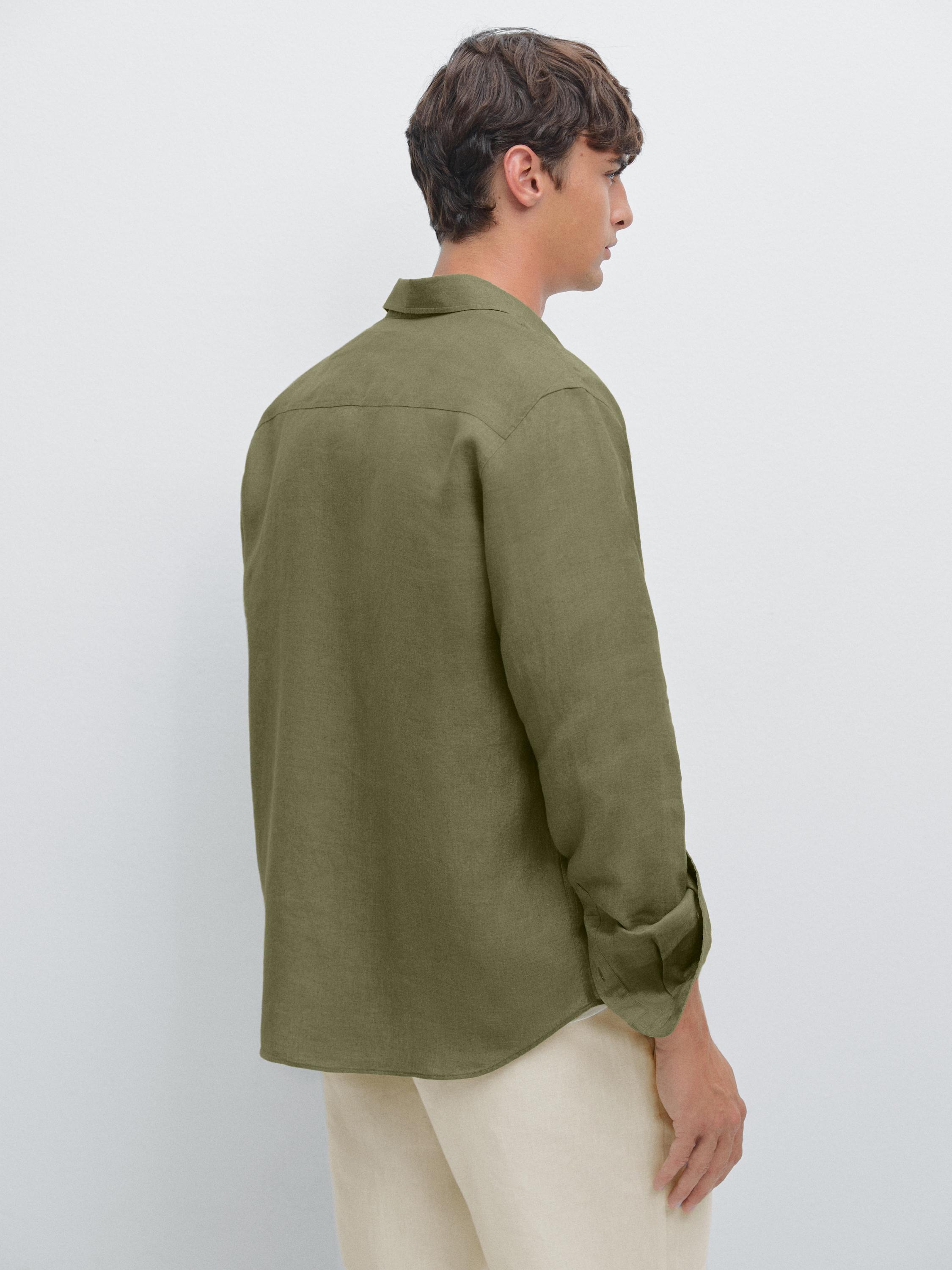 100% linen regular fit shirt