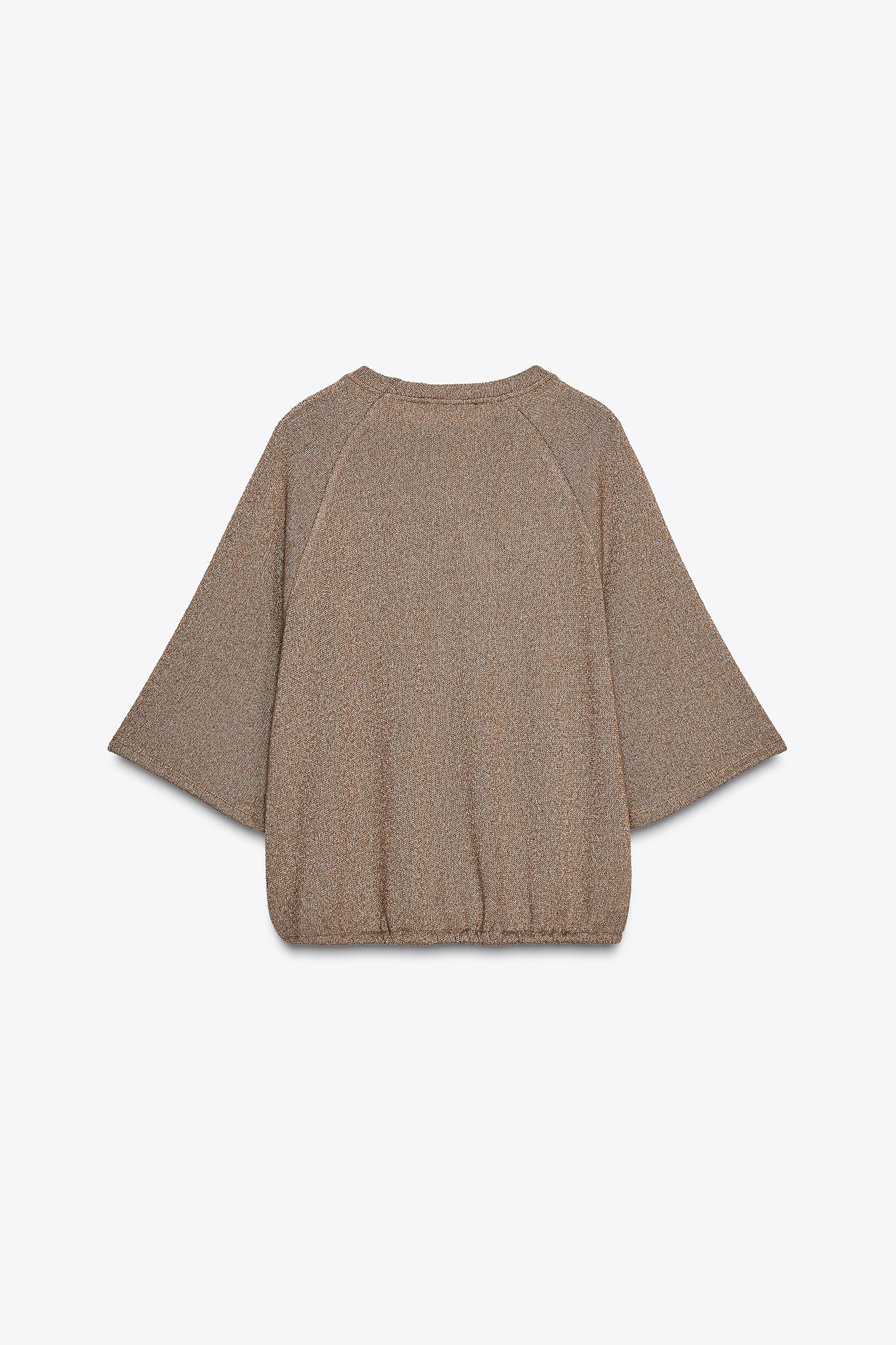 CUT-OUT KNIT T-SHIRT