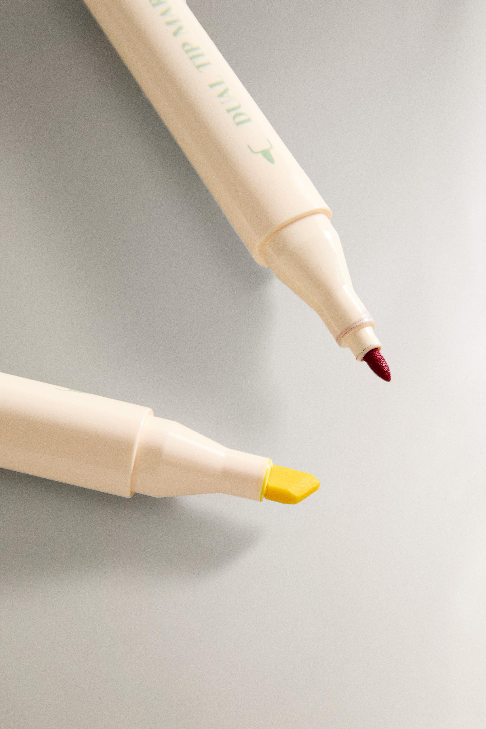DOUBLE TIPPED MARKERS (SET OF 12)