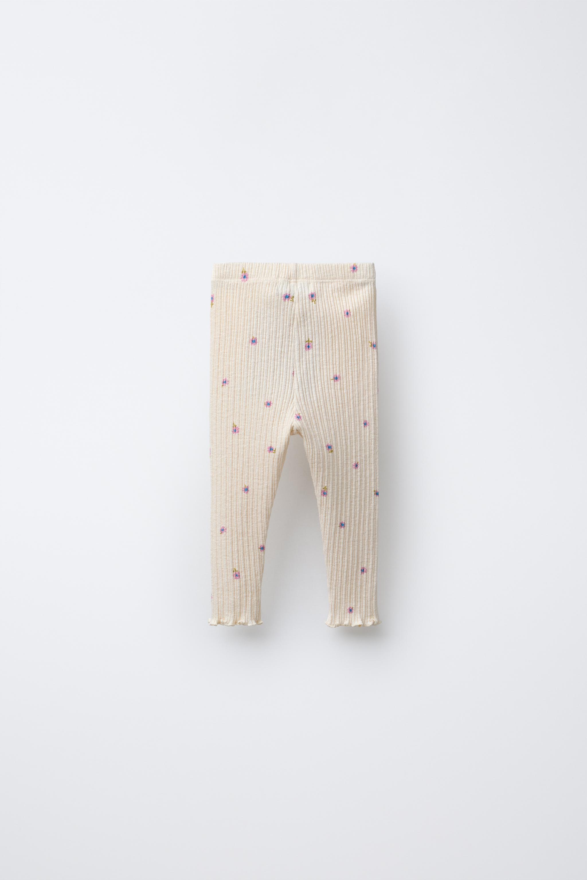 FLORAL TEXTURED LEGGINGS