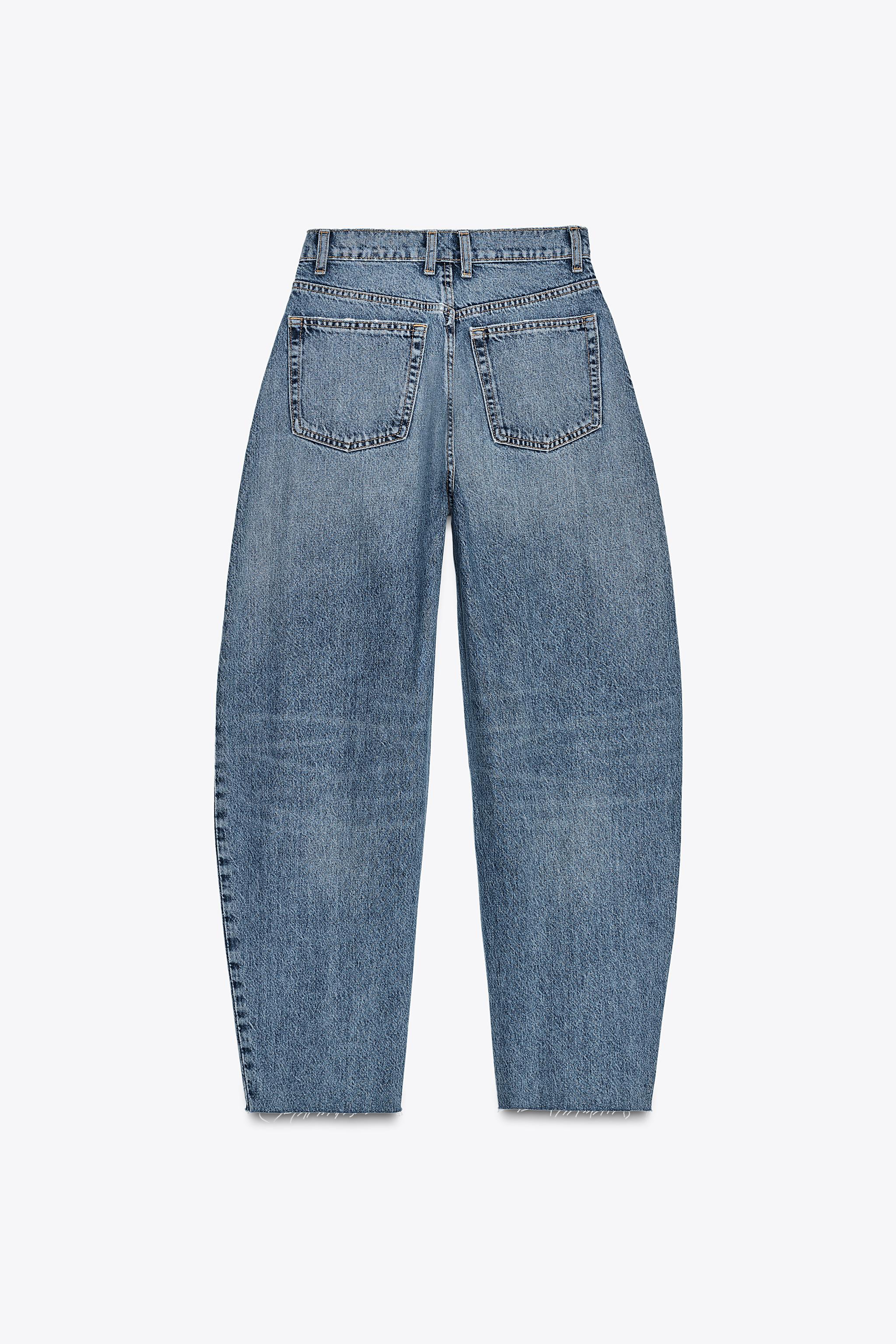 HIGH WAIST TRF BARREL JEANS