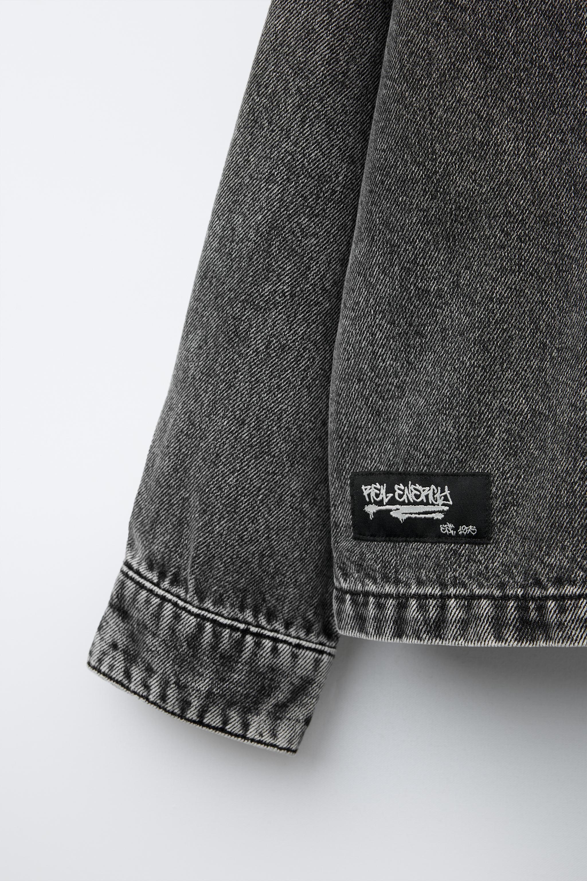 EMBROIDERED DENIM OVERSHIRT