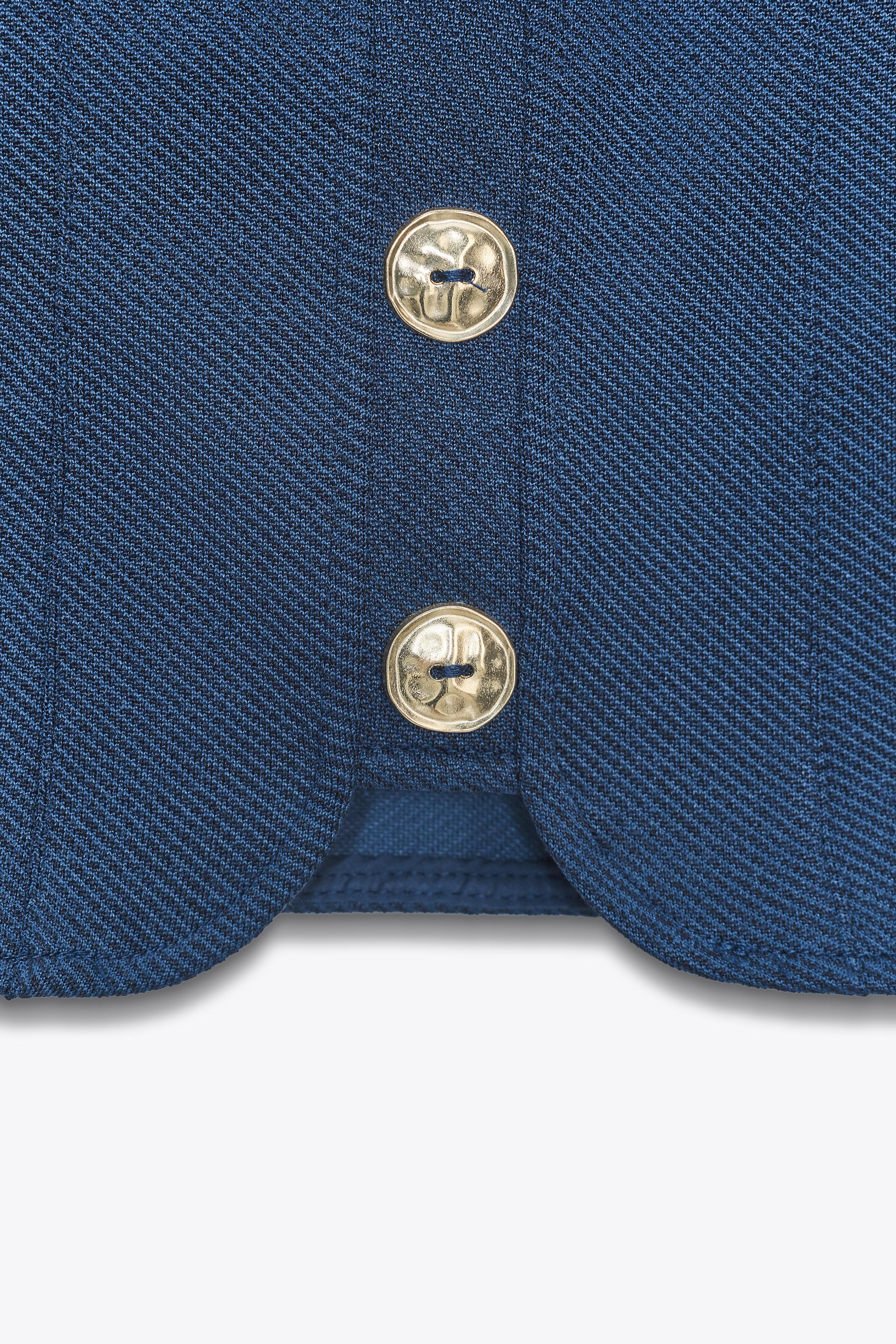 BUTTONED TWILL TOP
