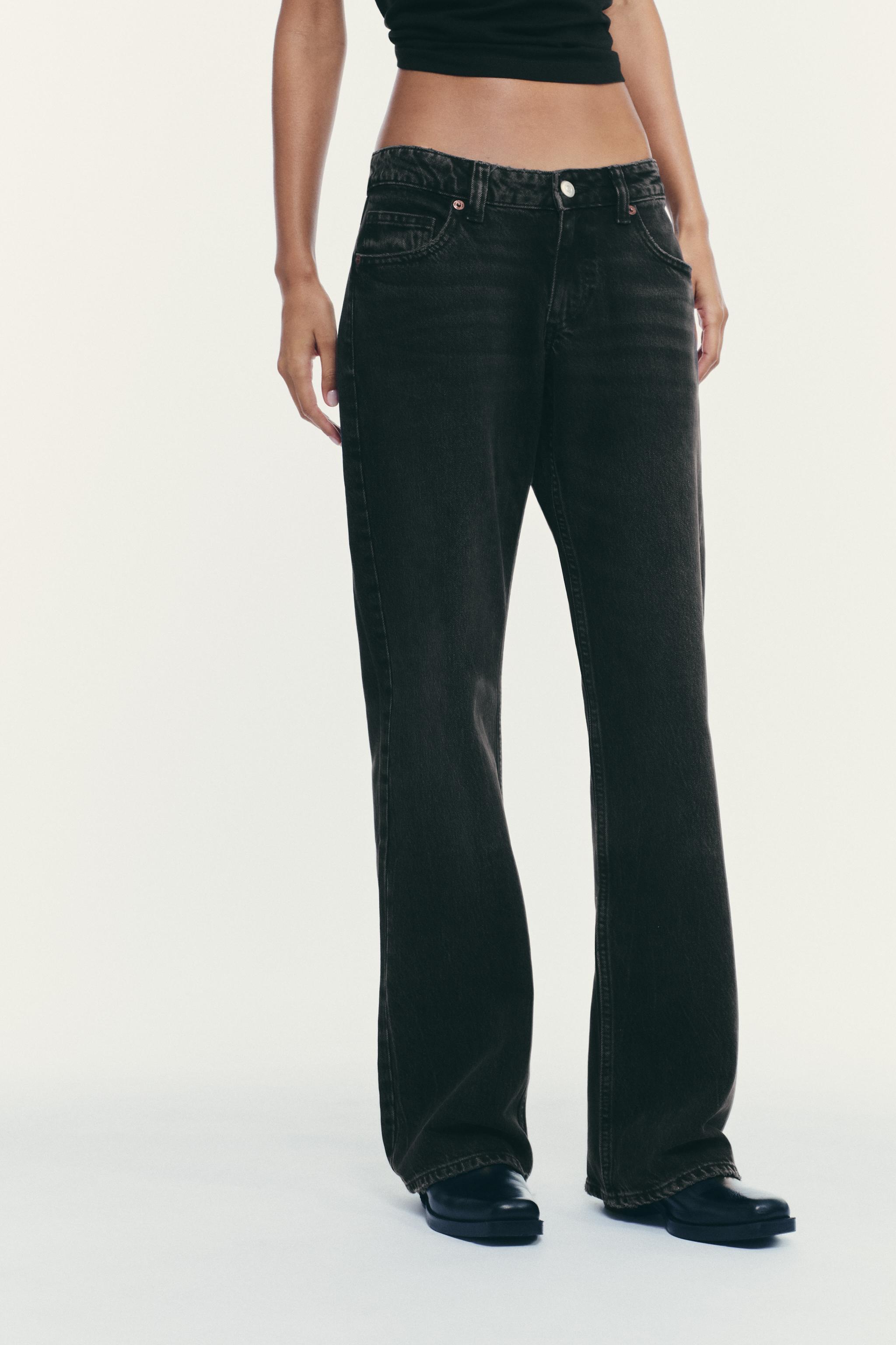 TRF LOW RISE WIDE LEG JEANS