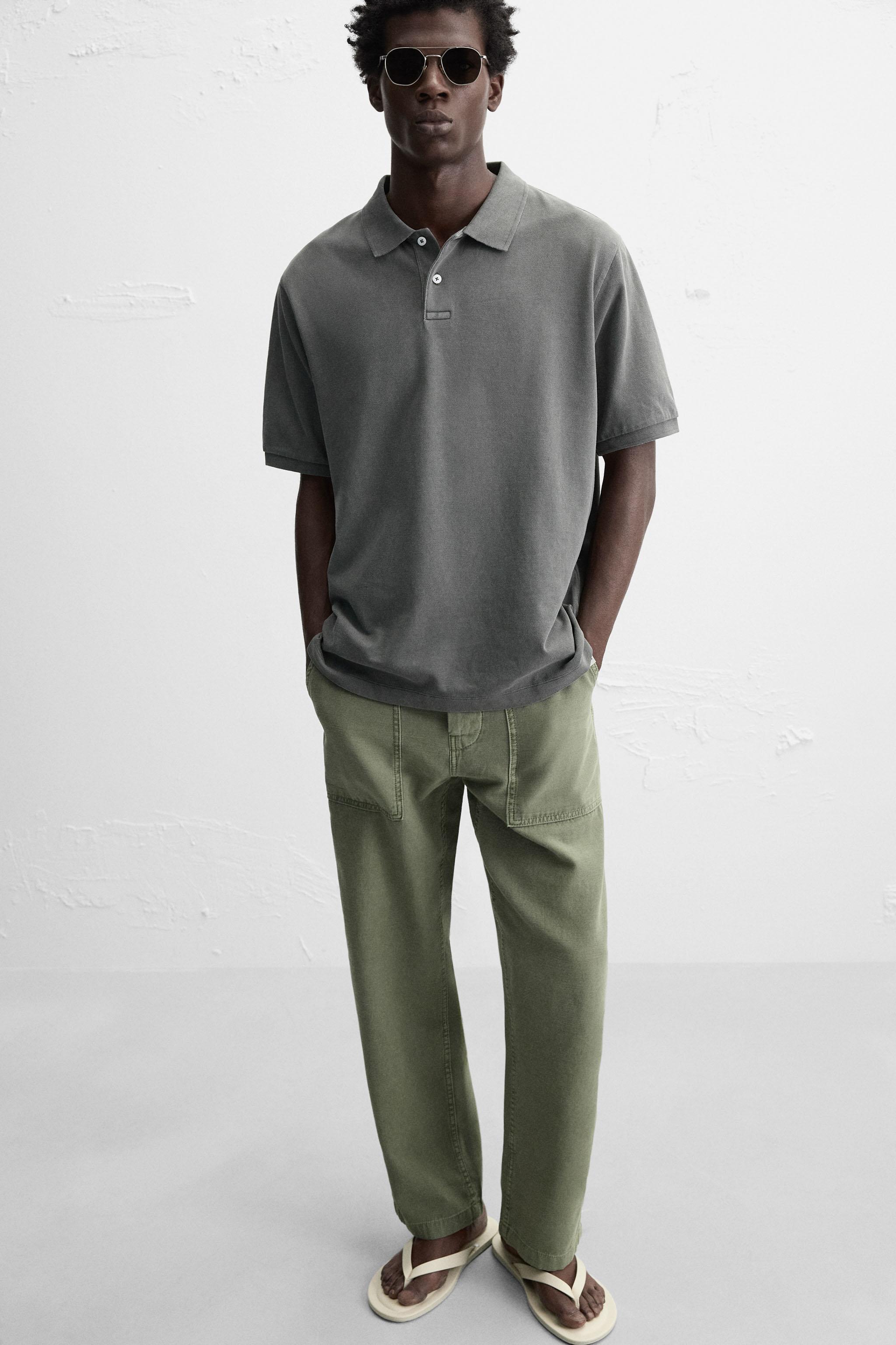 WASHED PIQUÉ POLO SHIRT