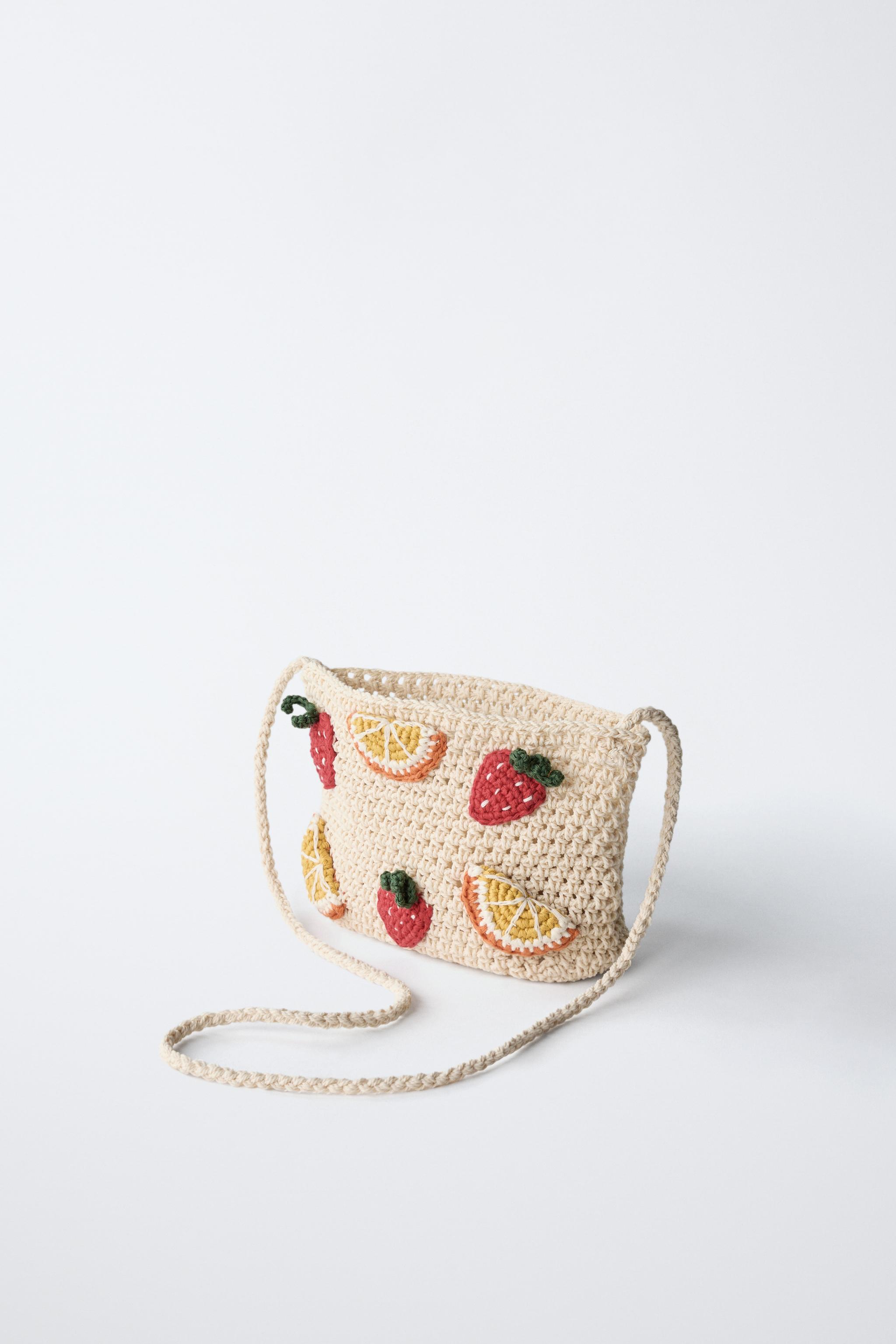 CROCHET FRUIT CROSSBODY BAG