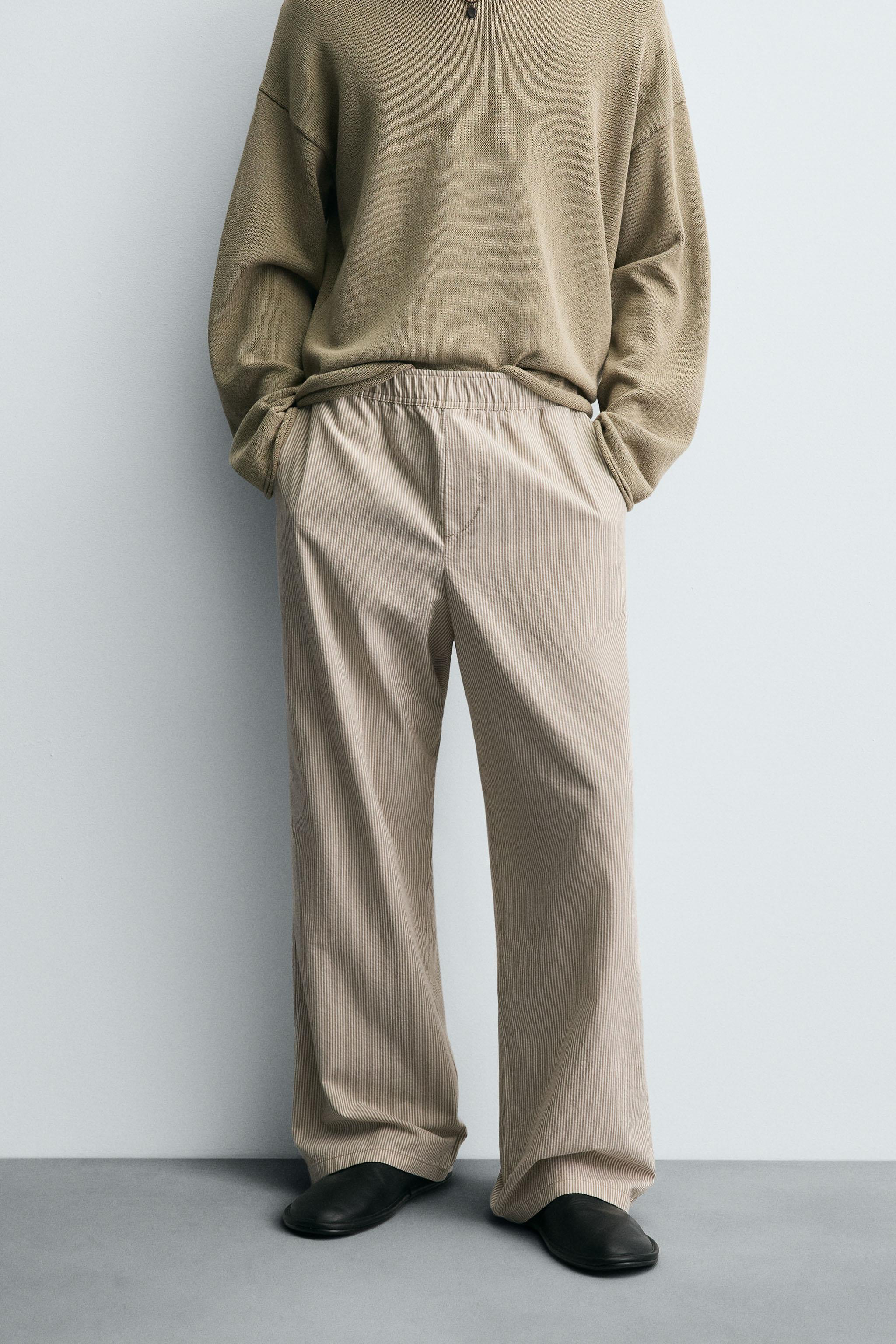 RELAXED FIT STRIPE PANTS
