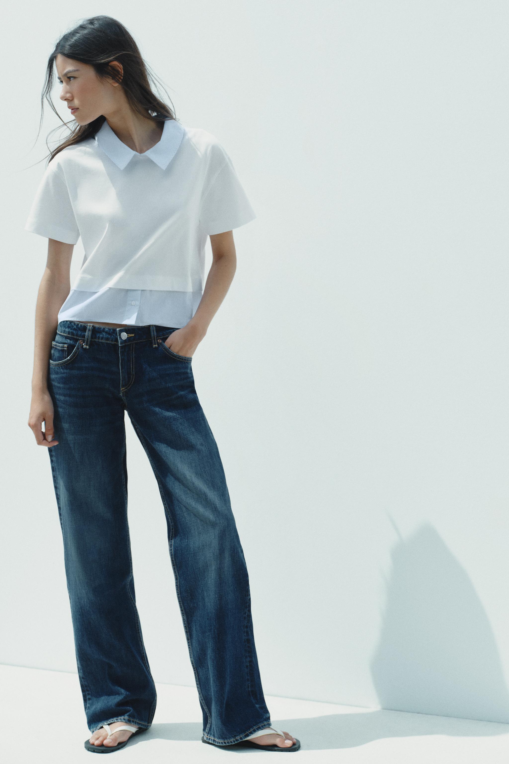 STRIPED COMBINATION T-SHIRT