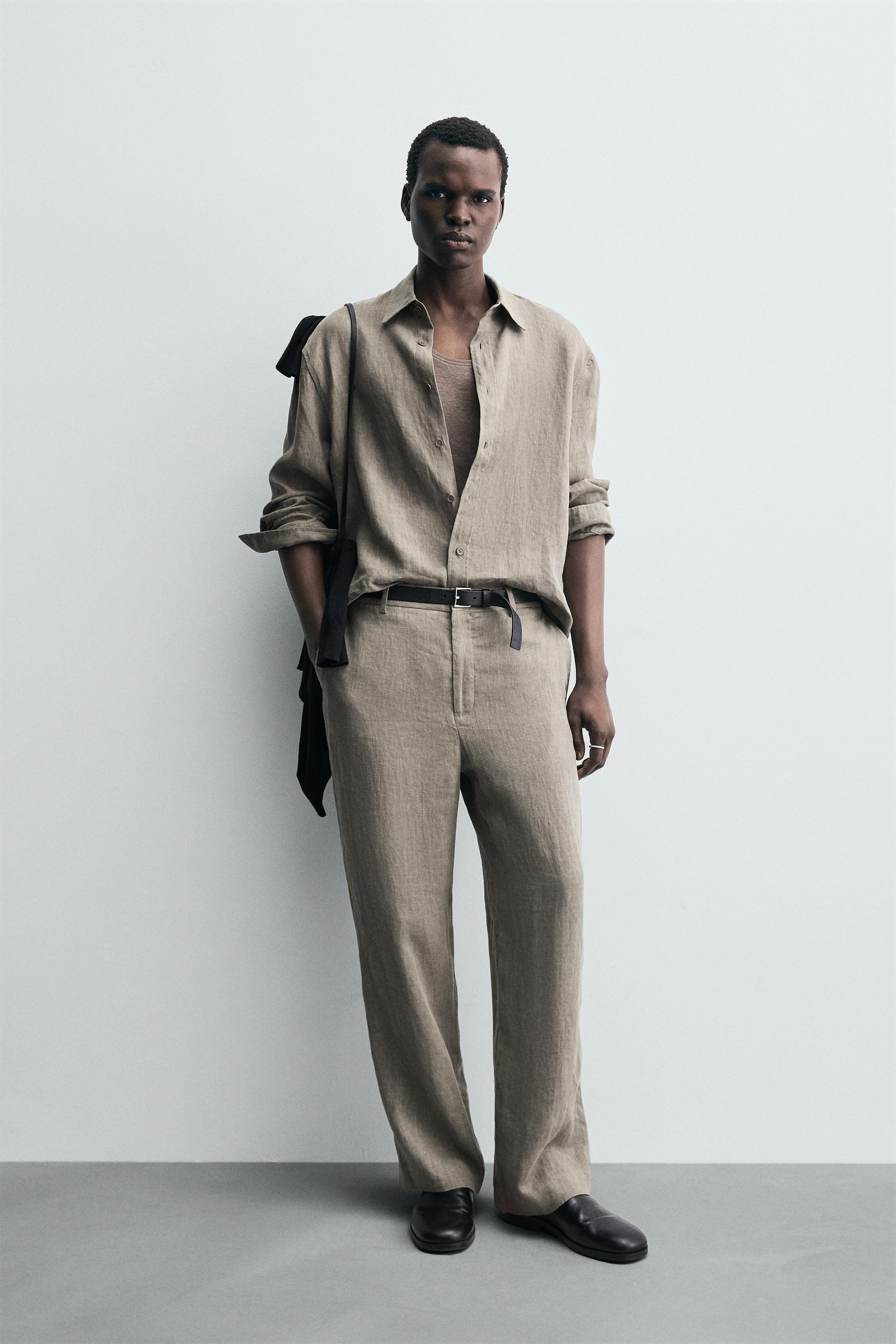 WASHED 100% LINEN SHIRT