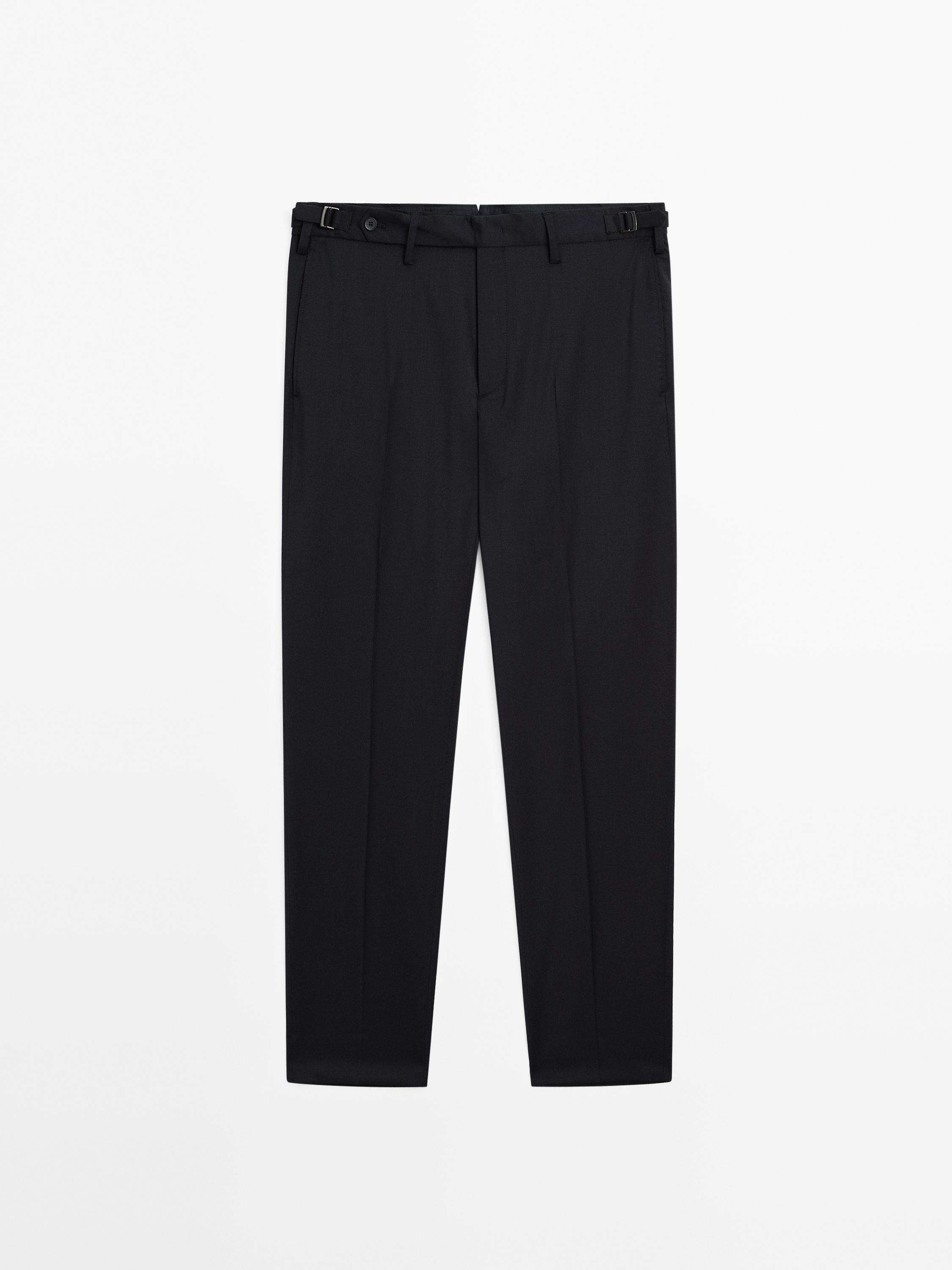 Wool blend smart trousers