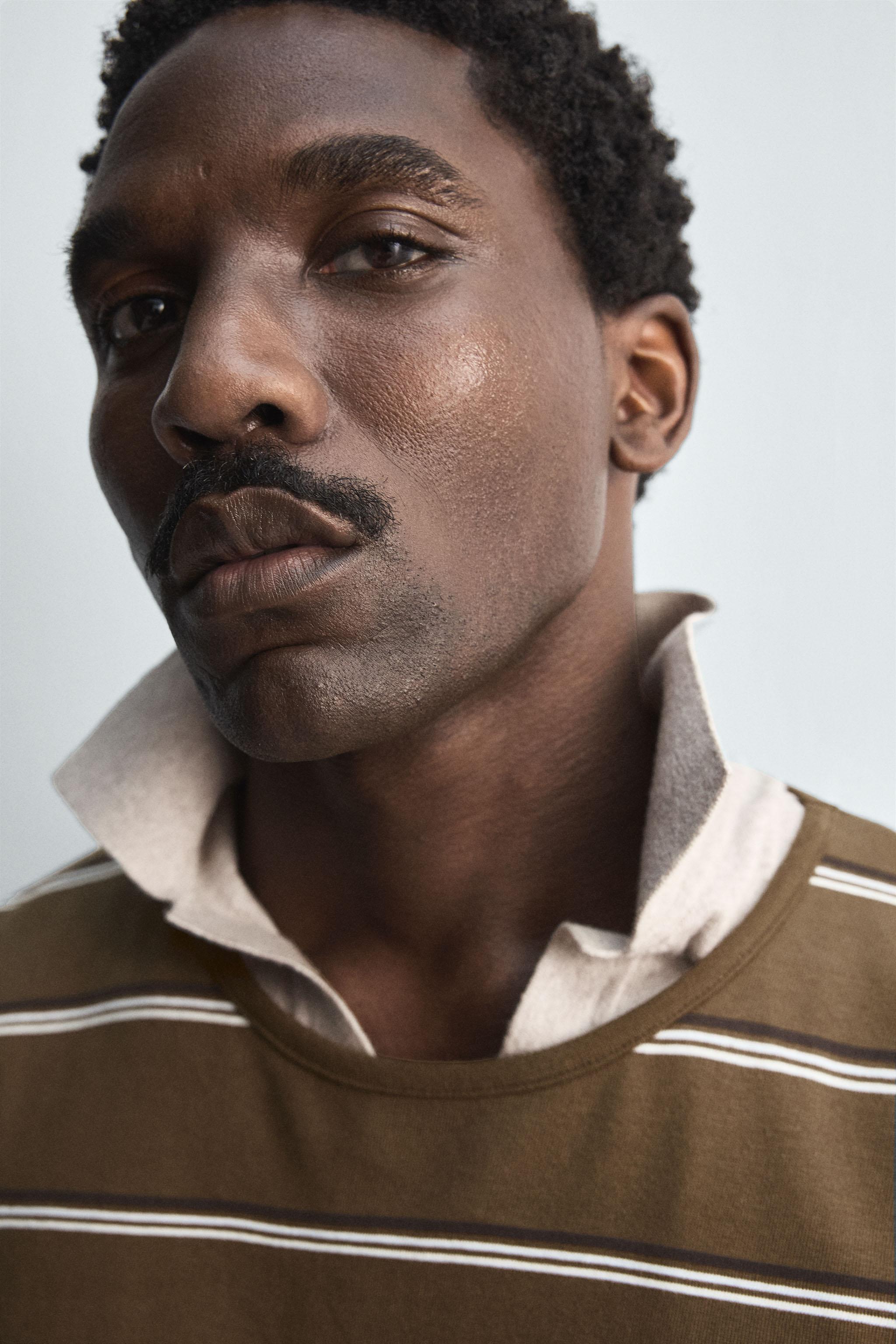 STRIPED JACQUARD T-SHIRT