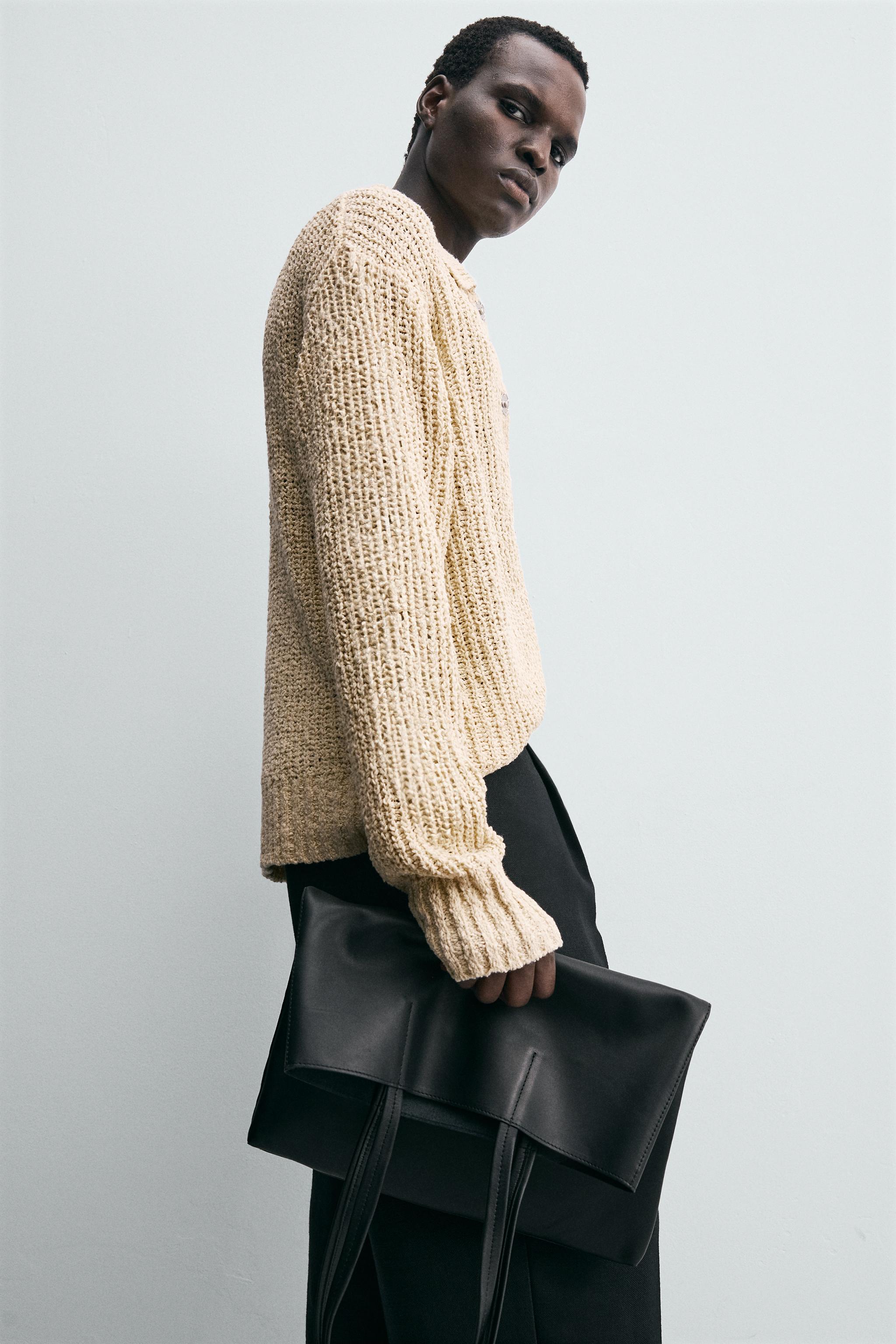 TEXTURED KNIT CARDIGAN