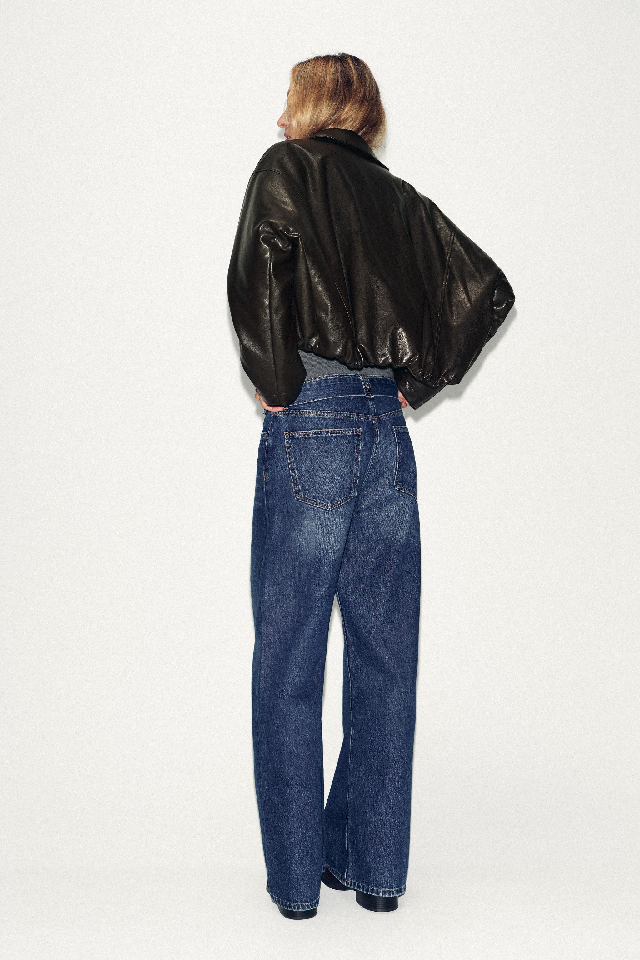 FAUX LEATHER BOMBER JACKET