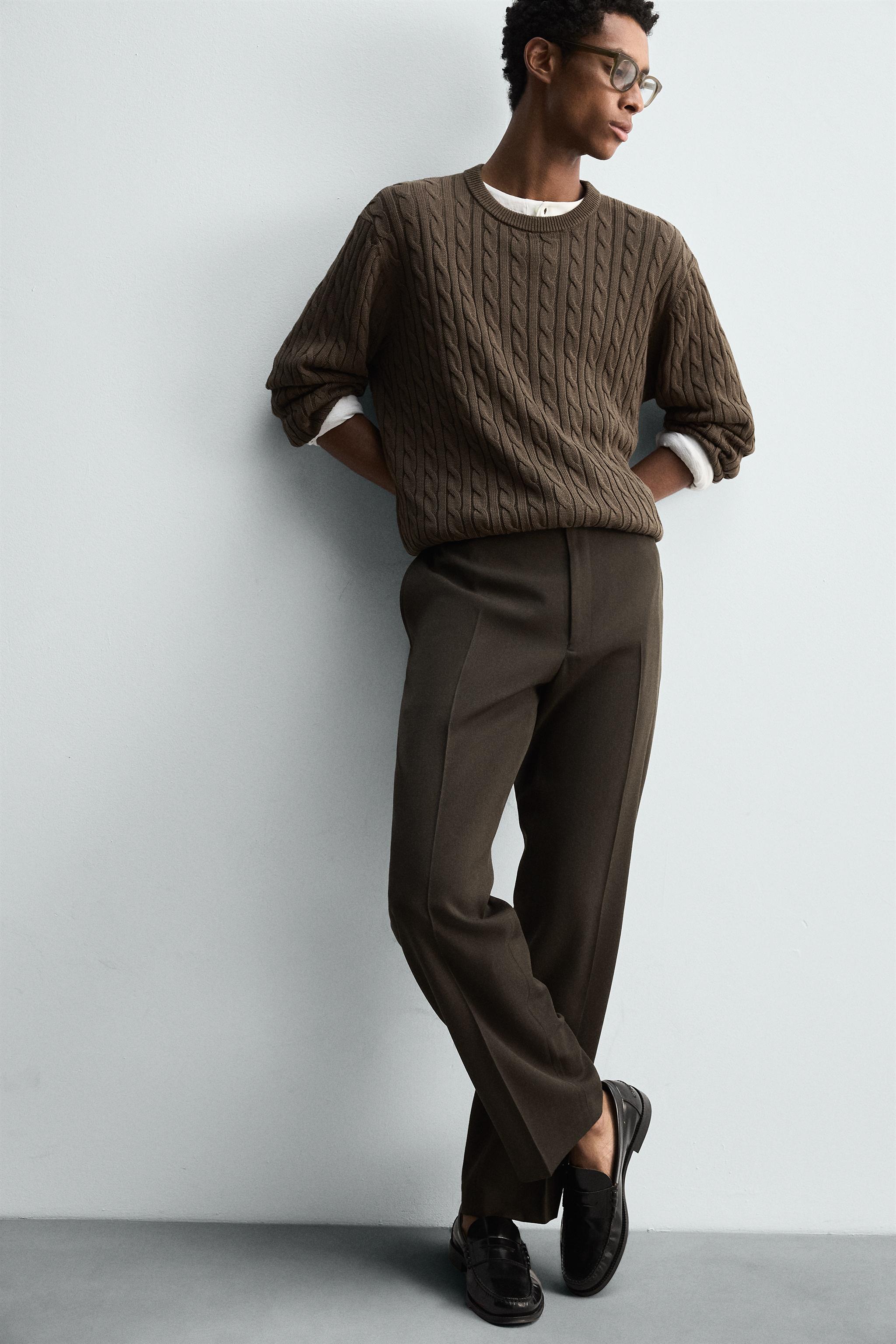 REGULAR FIT 100% WOOL PANTS