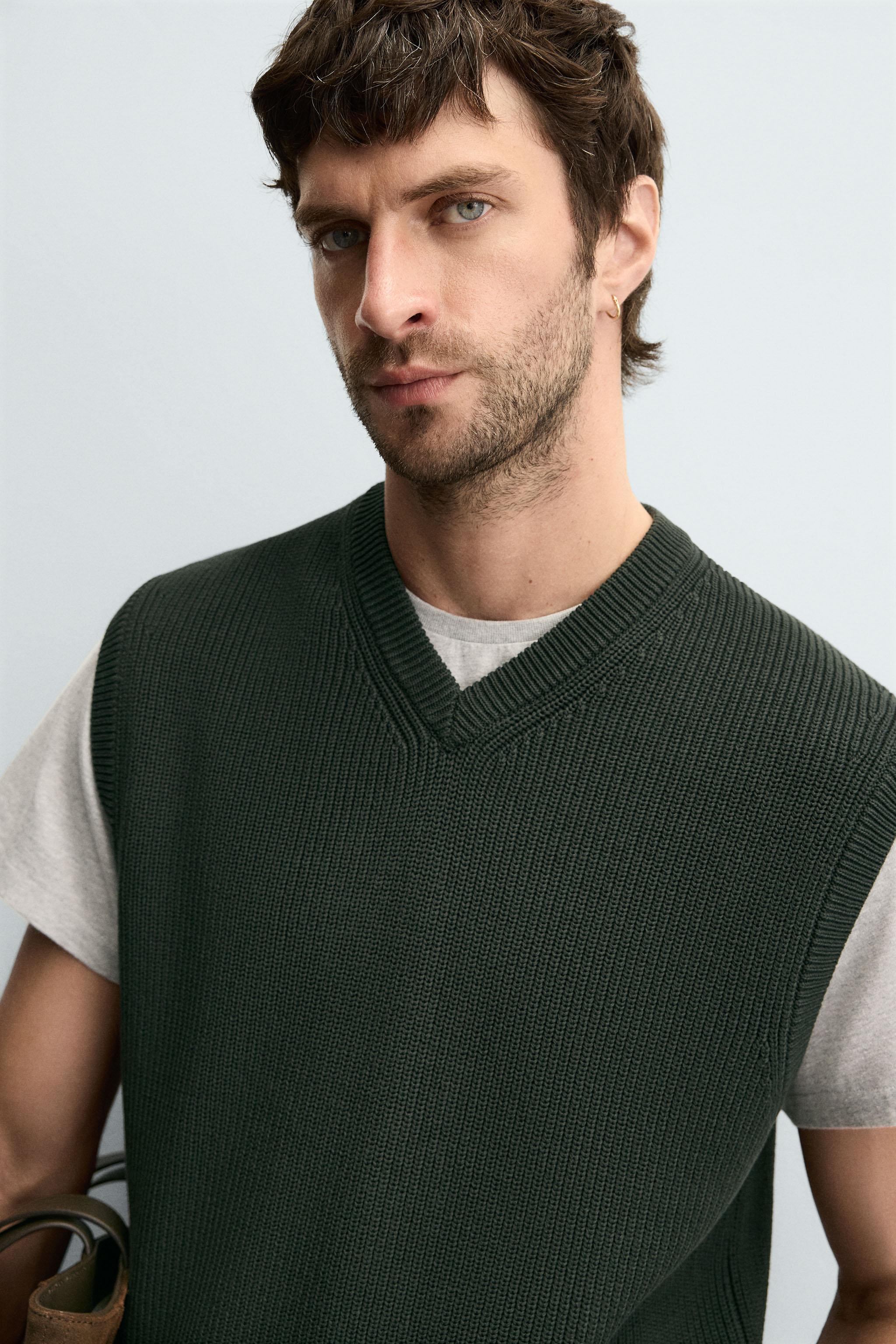 PURL KNIT VEST