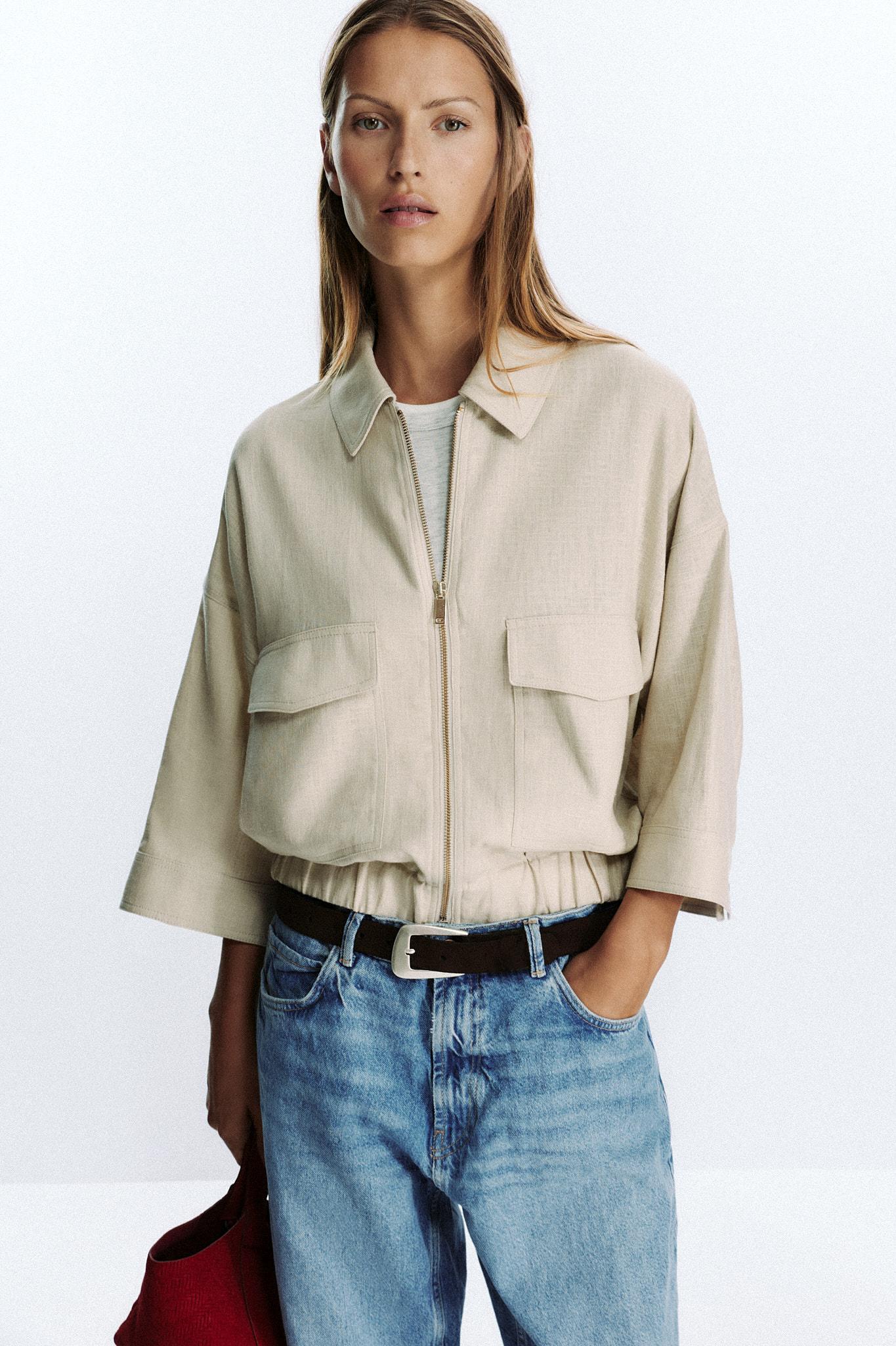 LINEN SAFARI JACKET