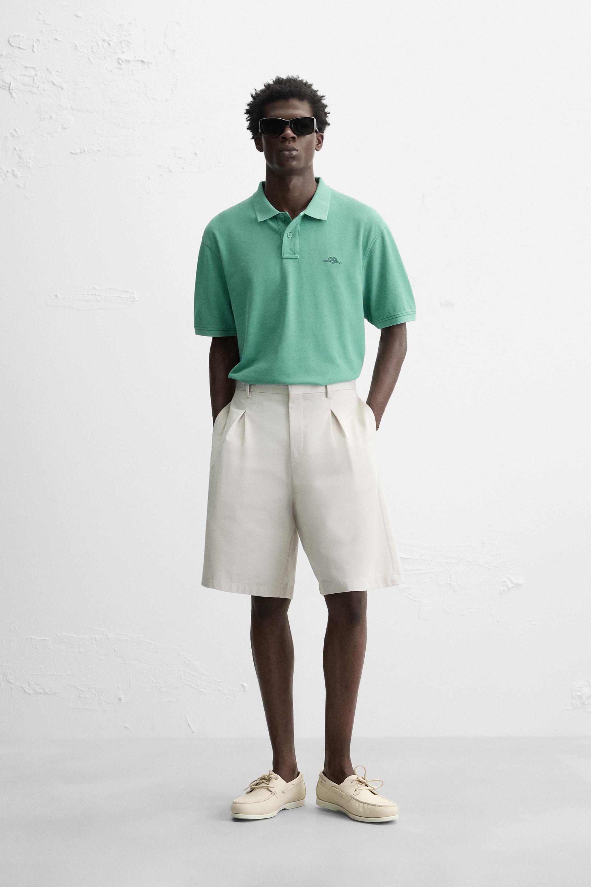 WASHED PIQUÉ POLO SHIRT