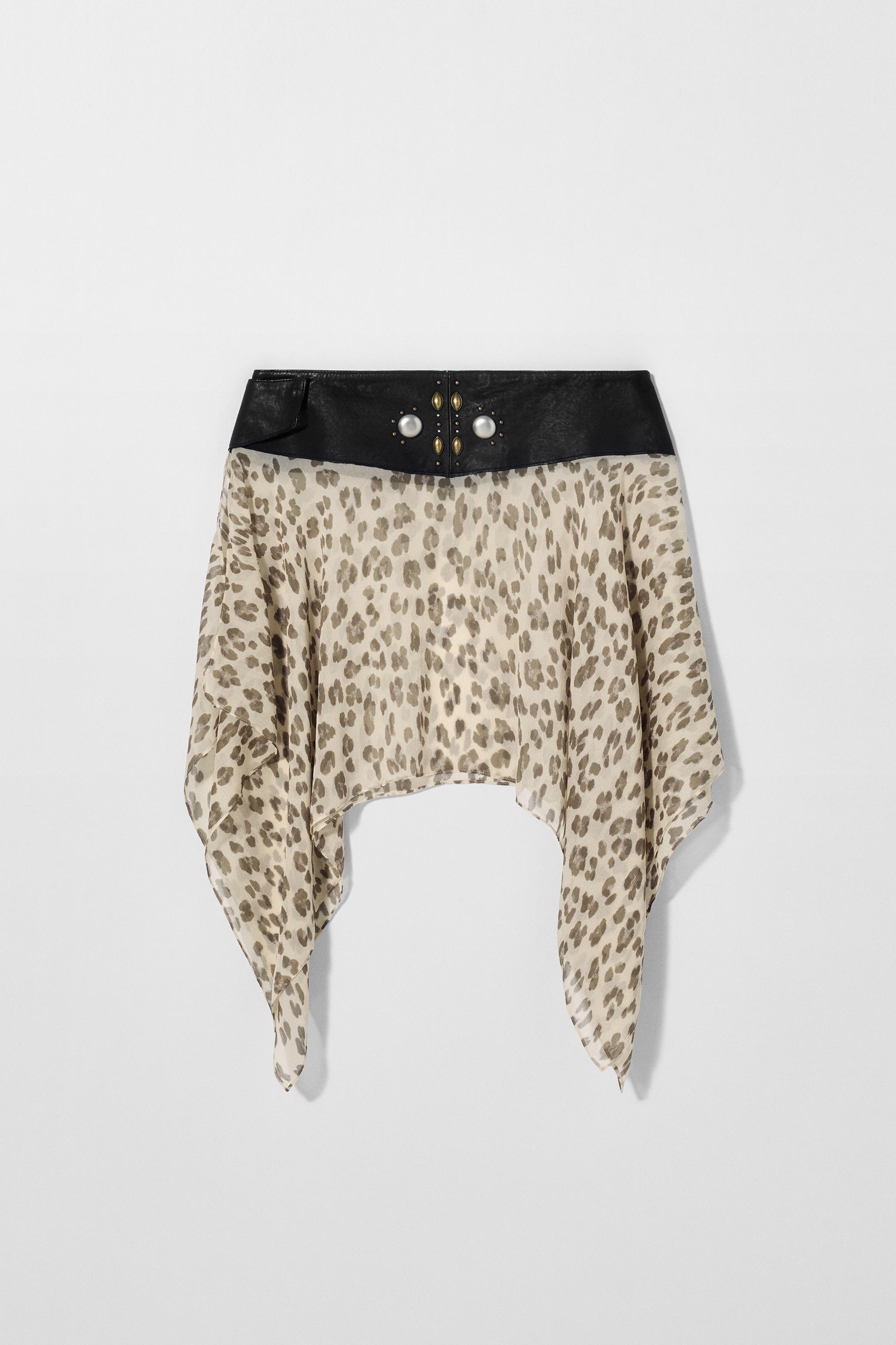 LEATHER BELT SKIRT KATE MOSS X ZARA