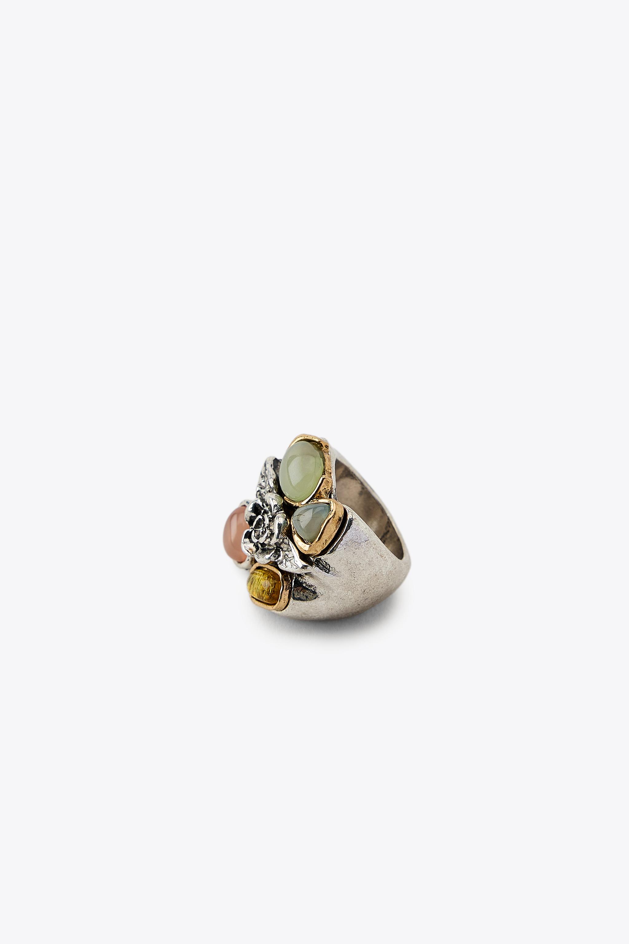 2-PACK OF STONE RINGS