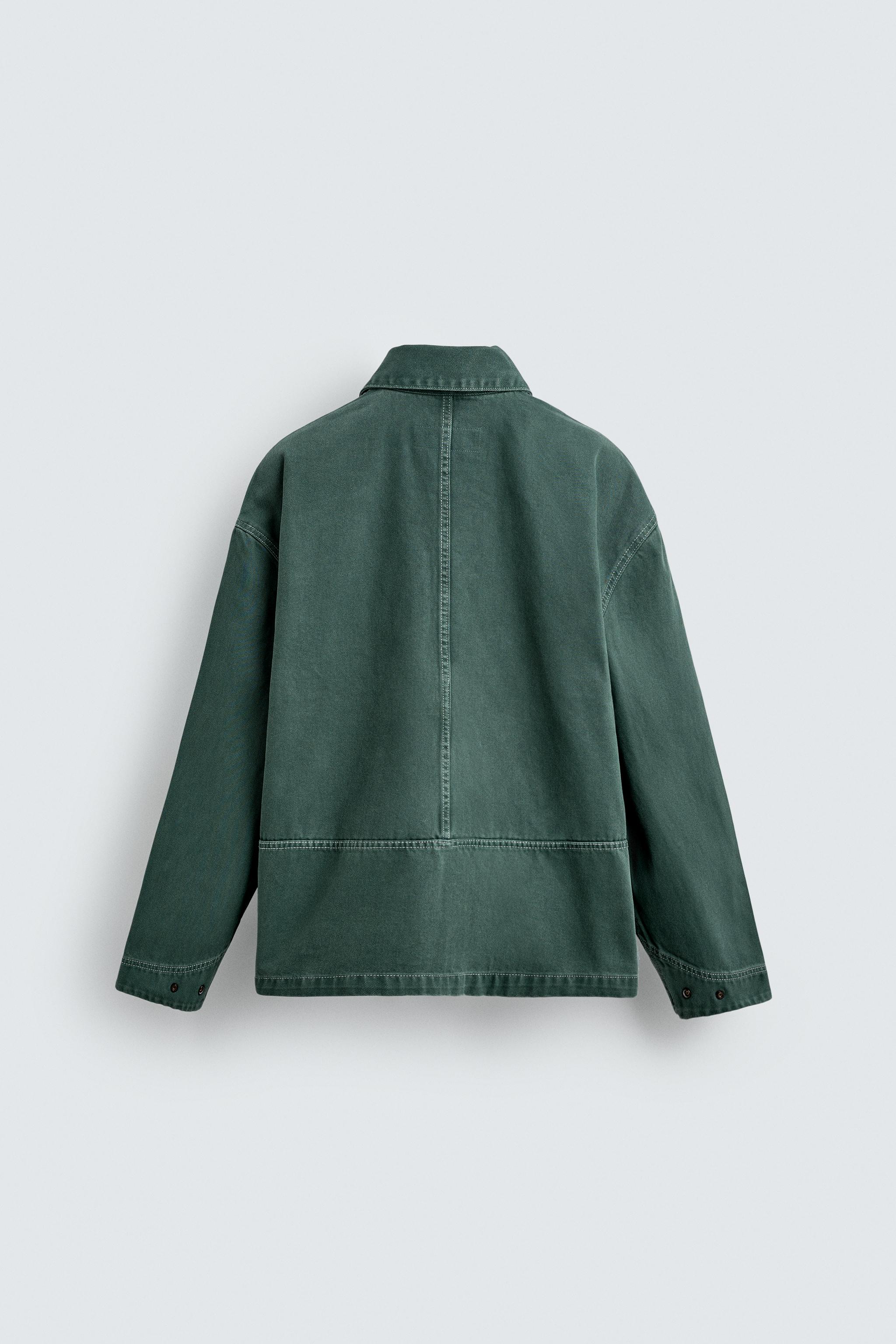 WASHED TEXTURED OVERSHIRT