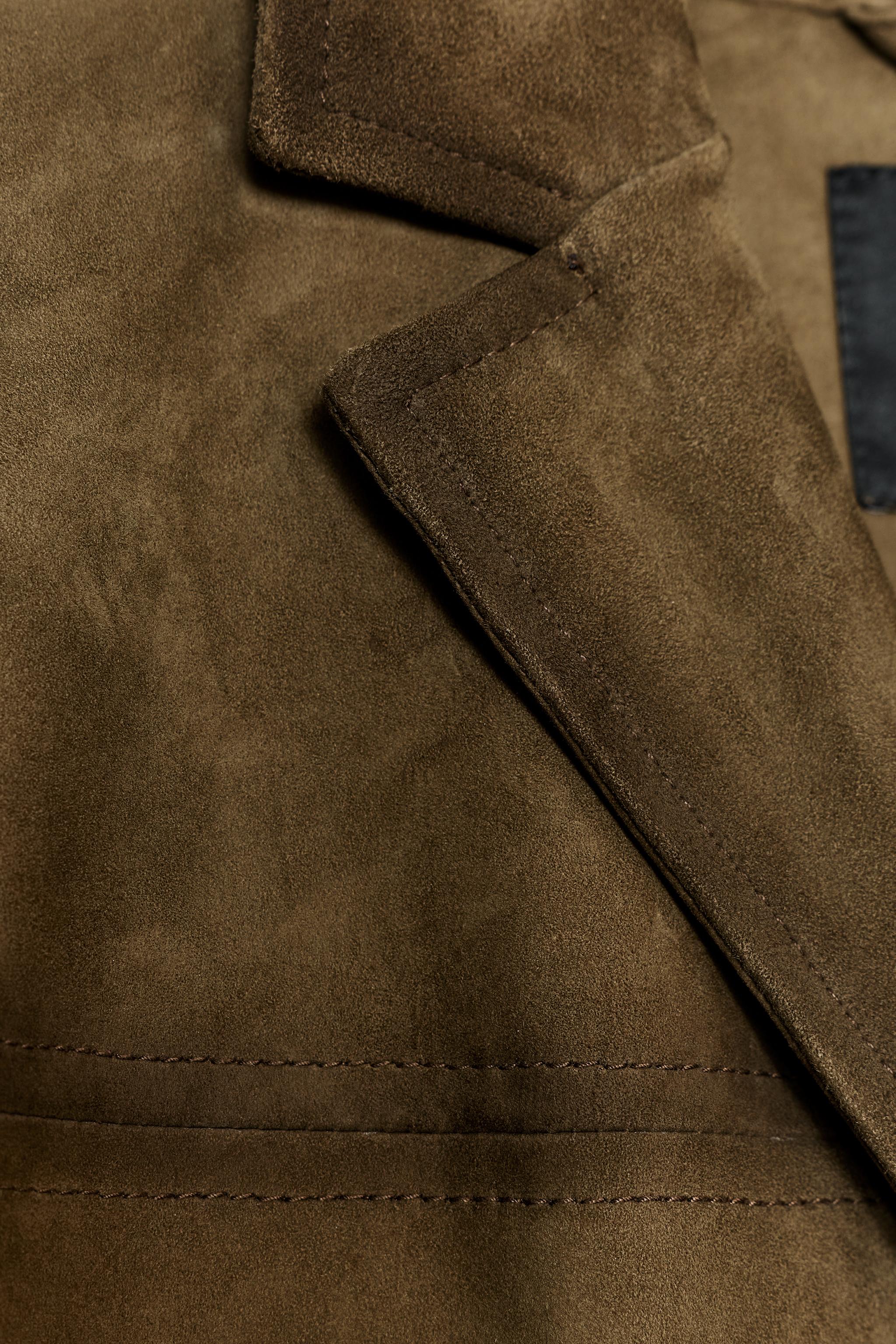 100% SUEDE OVERSIZED BLAZER ZW COLLECTION LIMITED EDITION