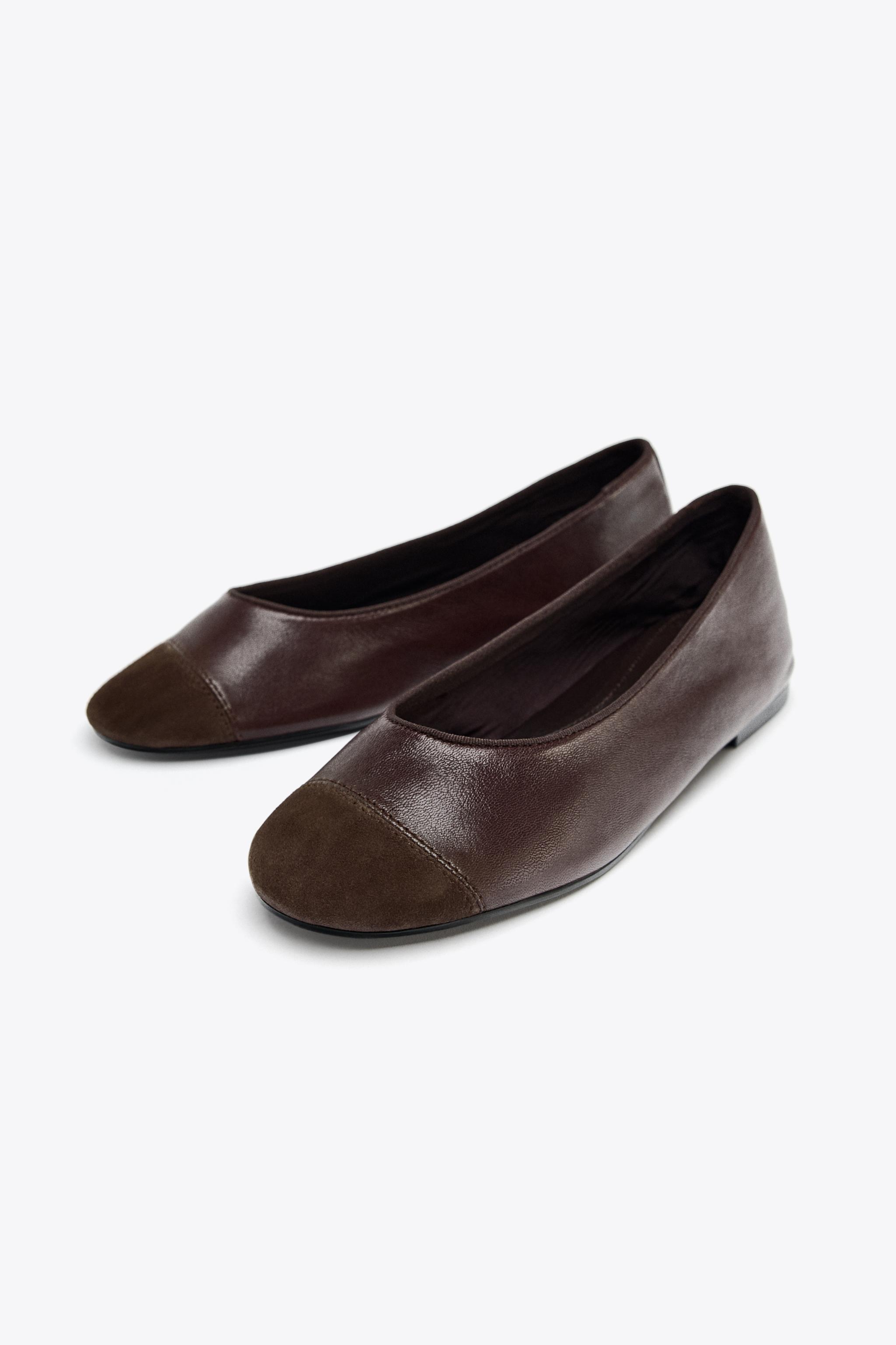LEATHER BALLET FLATS