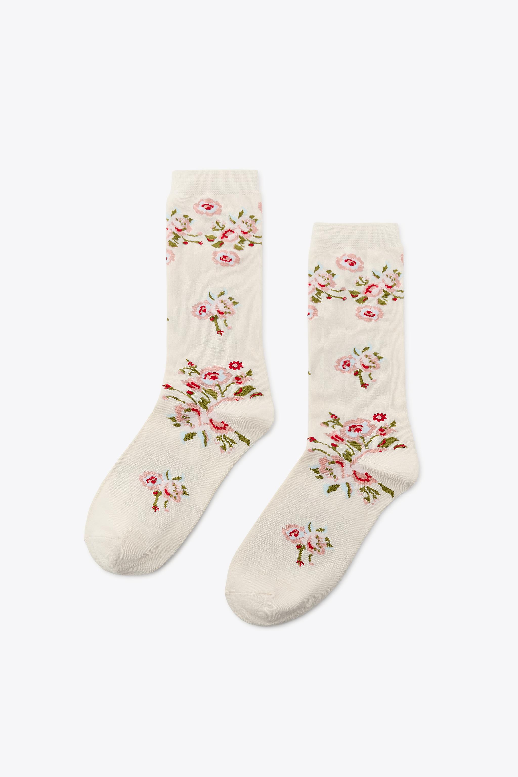 FLOWER PRINT SOCKS