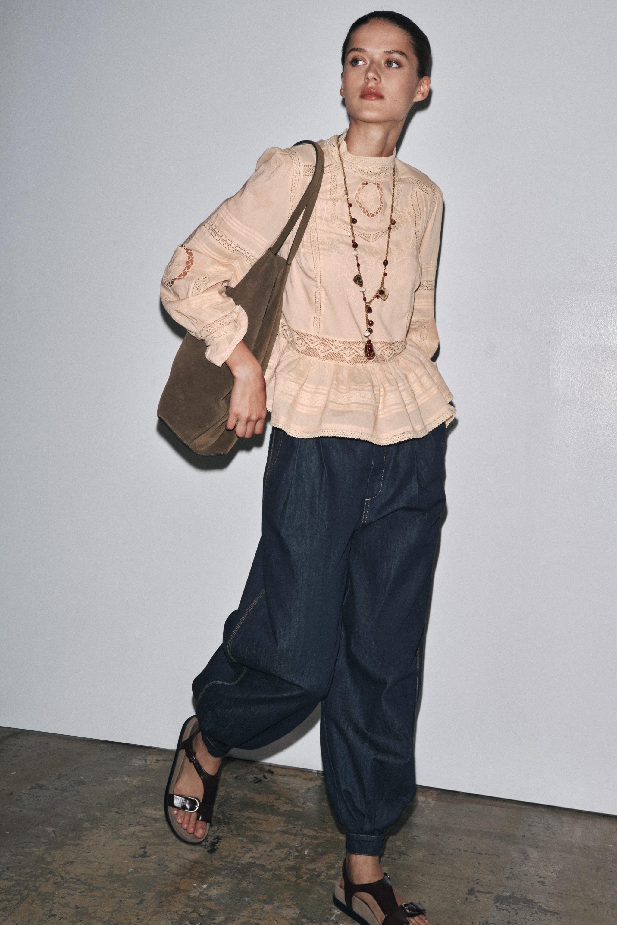 ZW COLLECTION EMBROIDERED ROMANTIC SHIRT