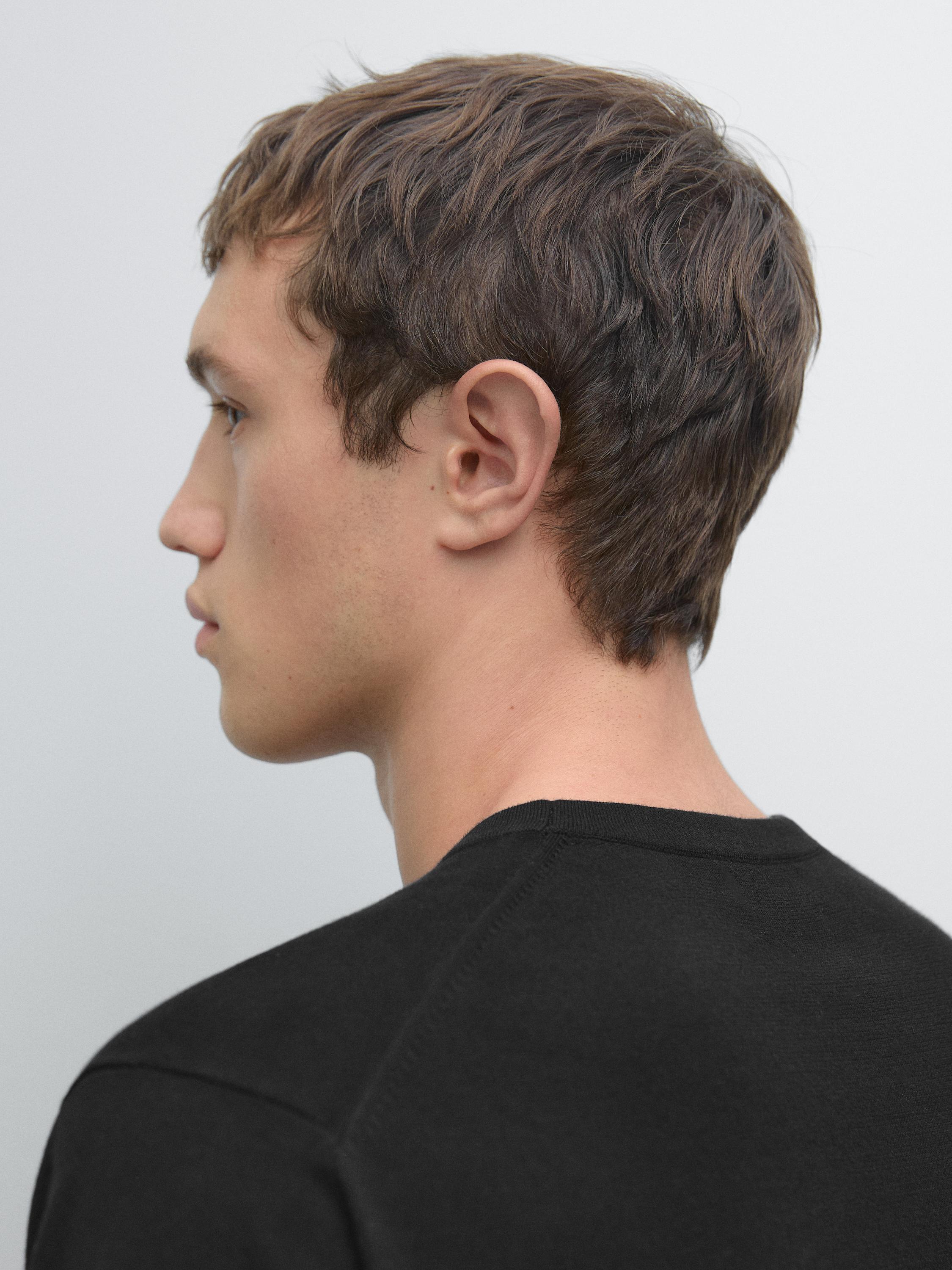 100% cotton short sleeve knit sweater