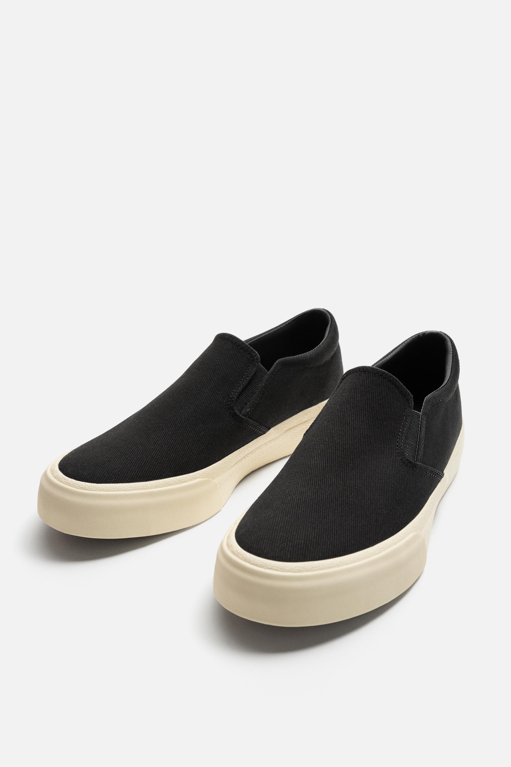 FABRIC LACELESS SNEAKERS