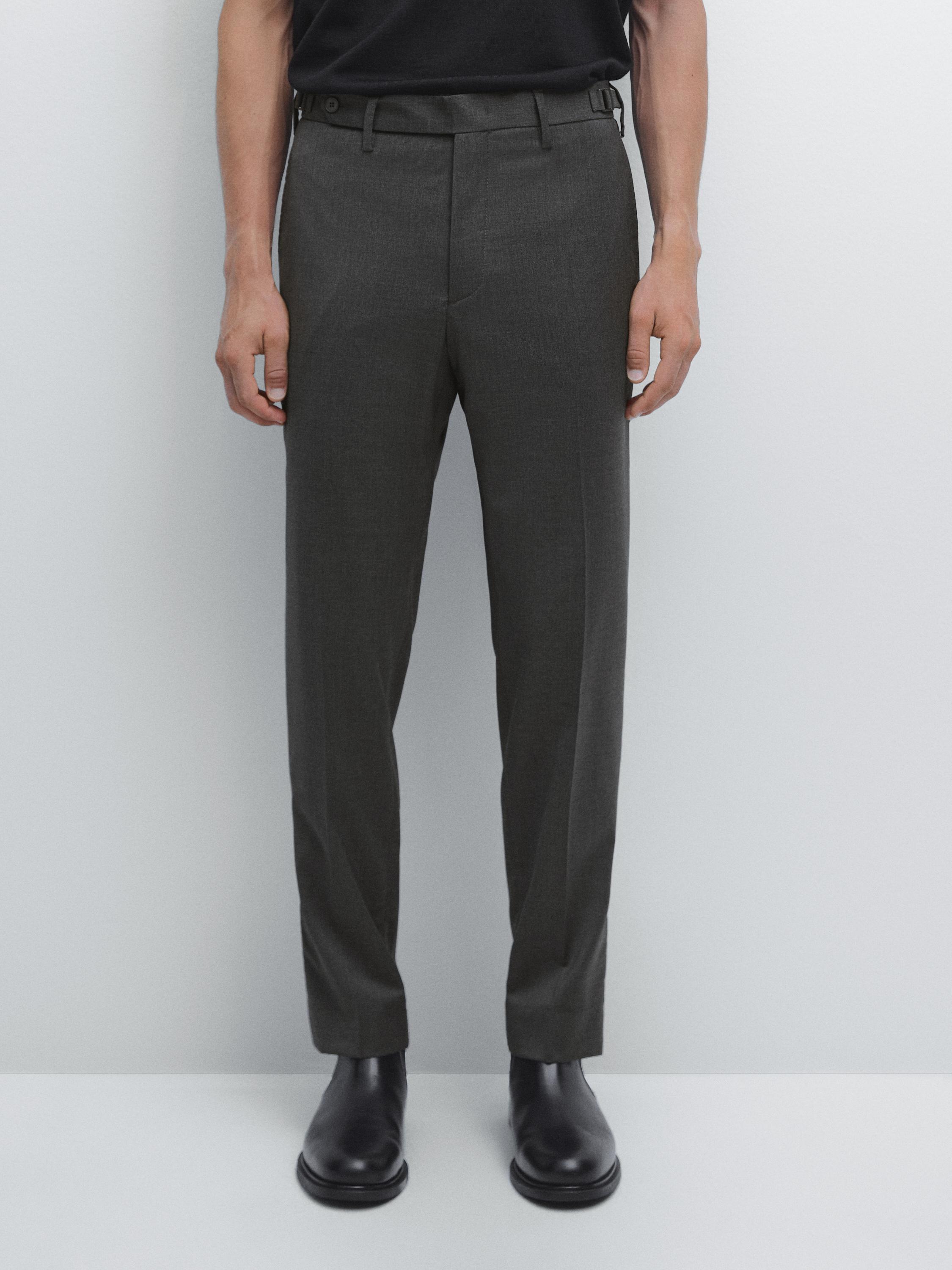 Wool blend smart trousers