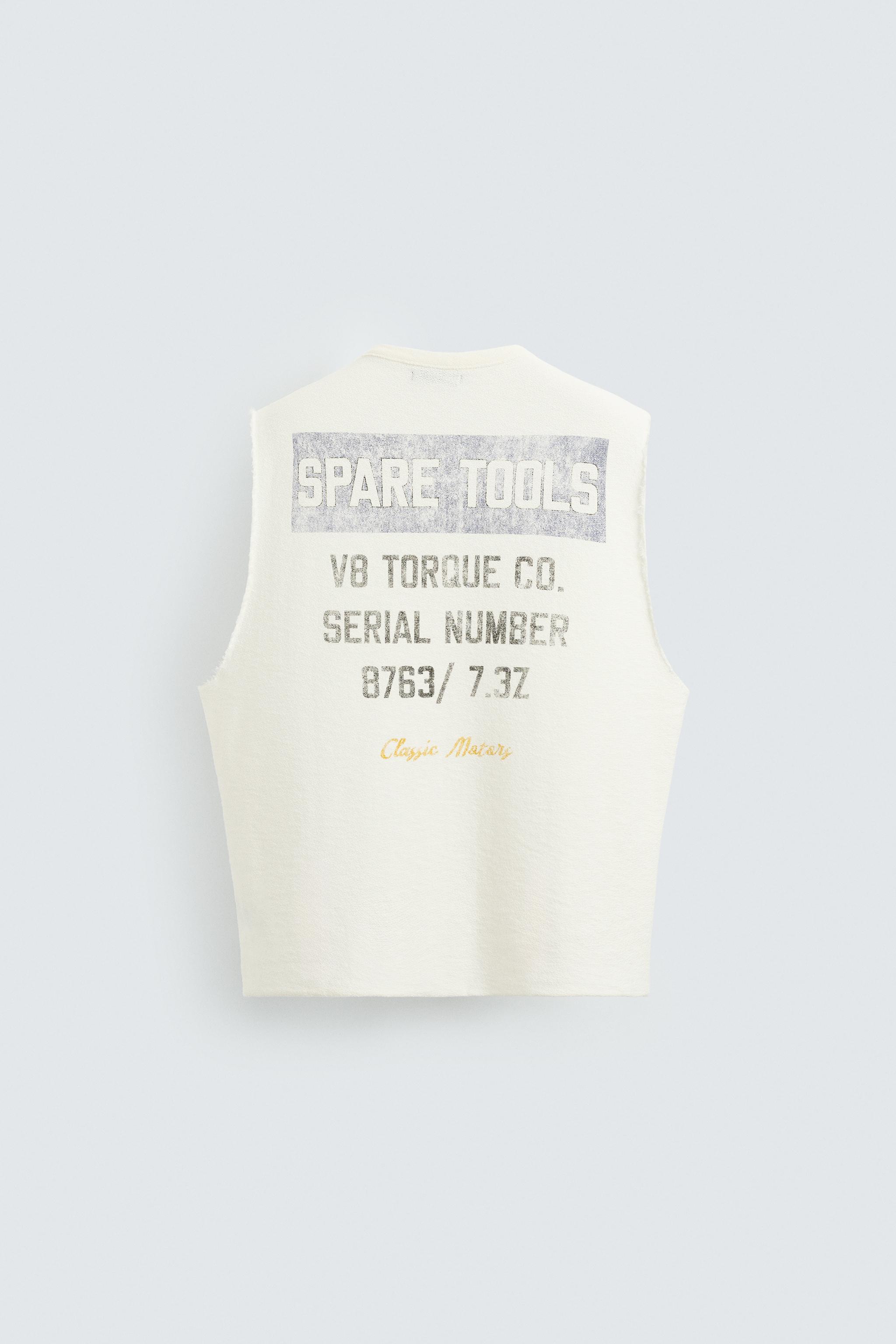 WASHED PRINT KNIT TANK TOP