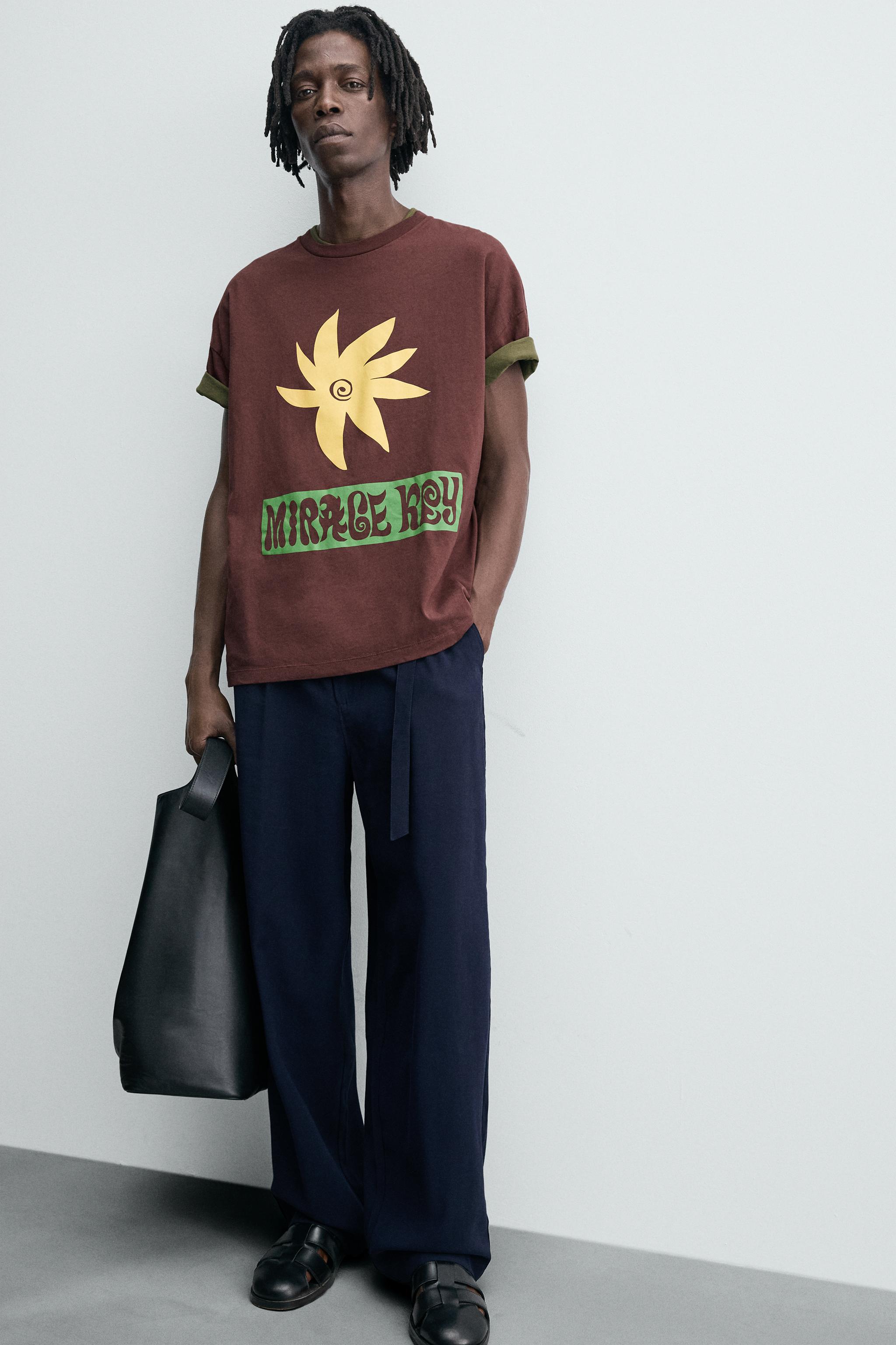 PRINTED TEXT T-SHIRT