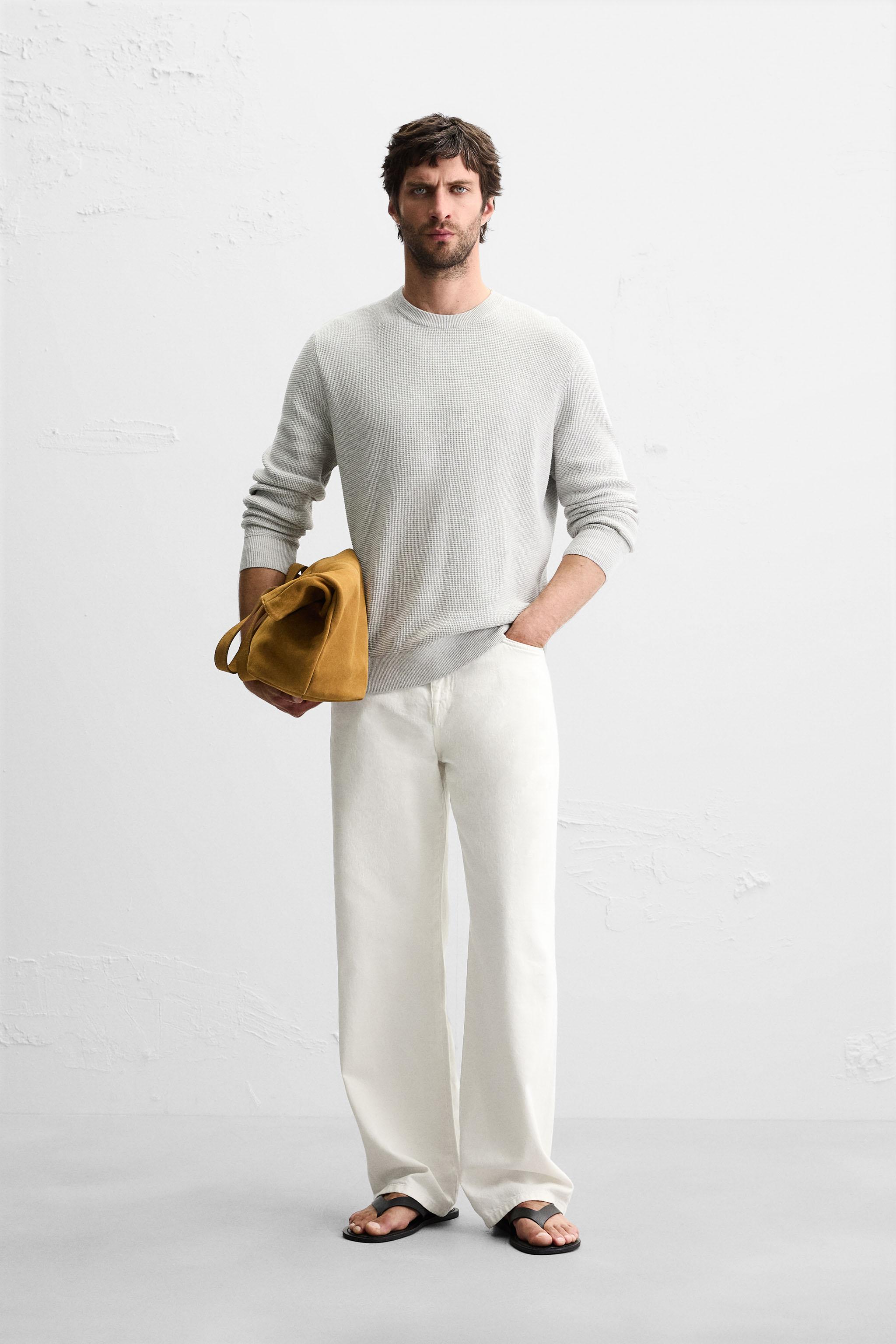 REGULAR FIT TEXTURED SWEATER