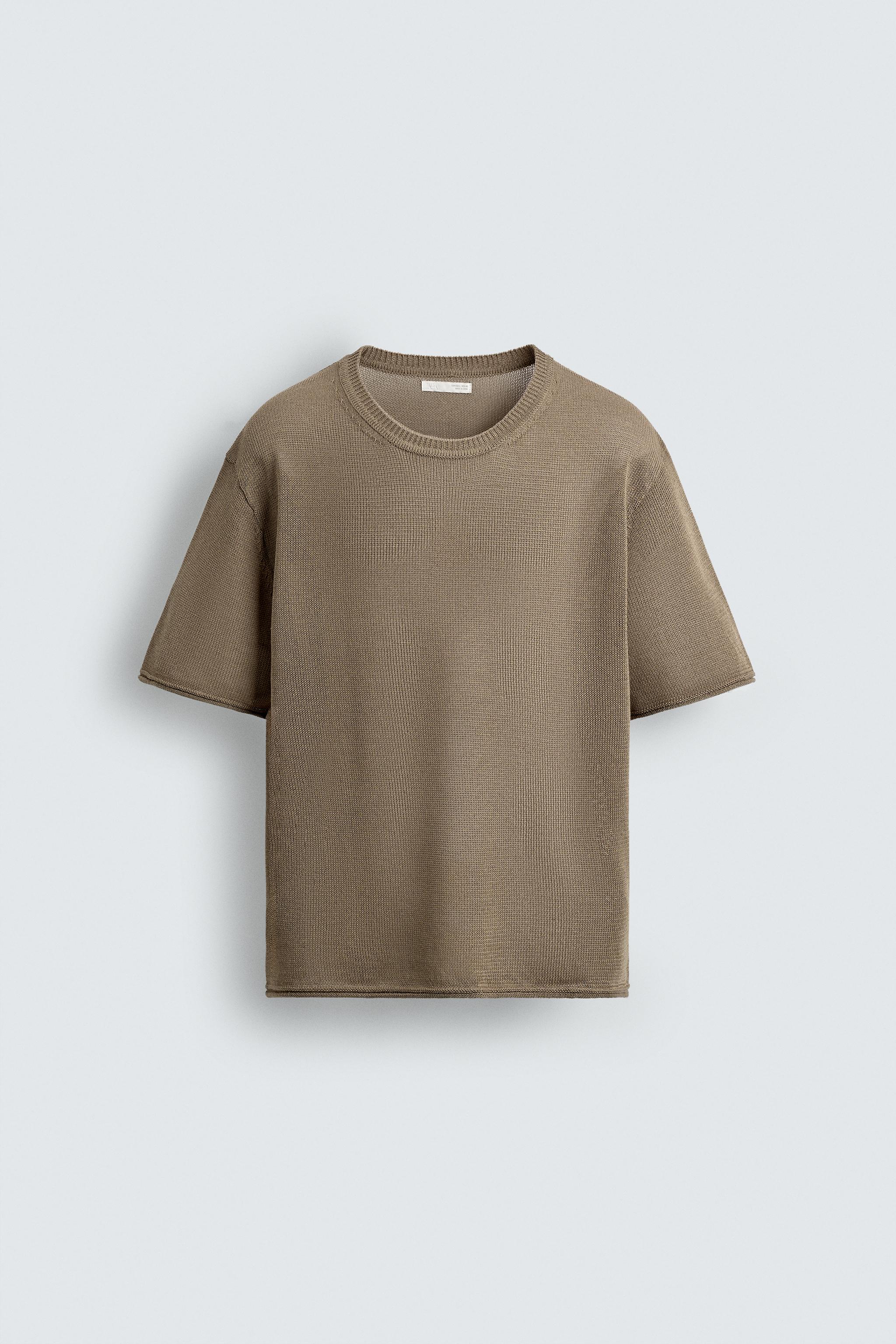 TEXTURED KNIT T-SHIRT