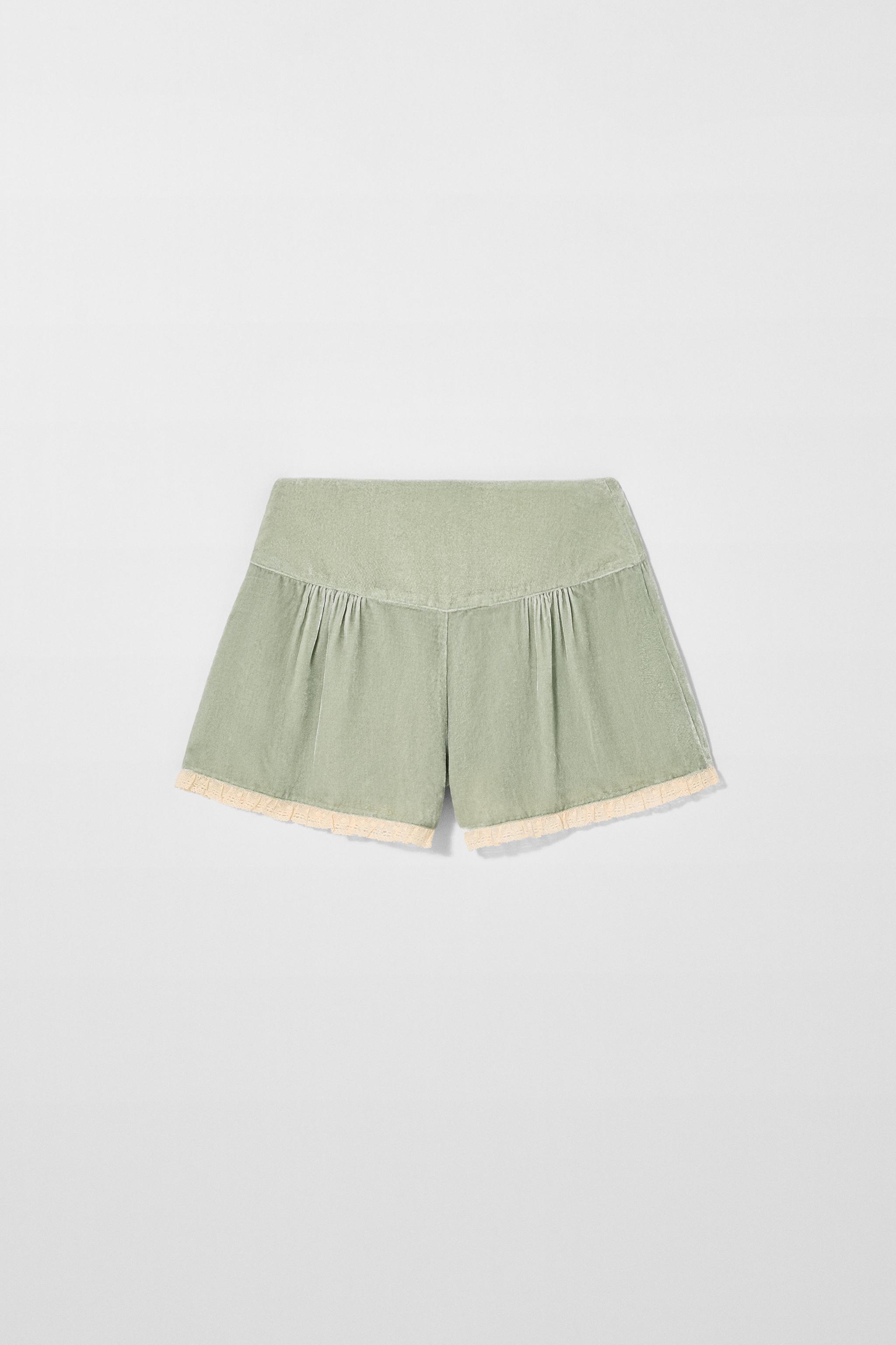 VELVET LACE SHORTS KATE MOSS X ZARA