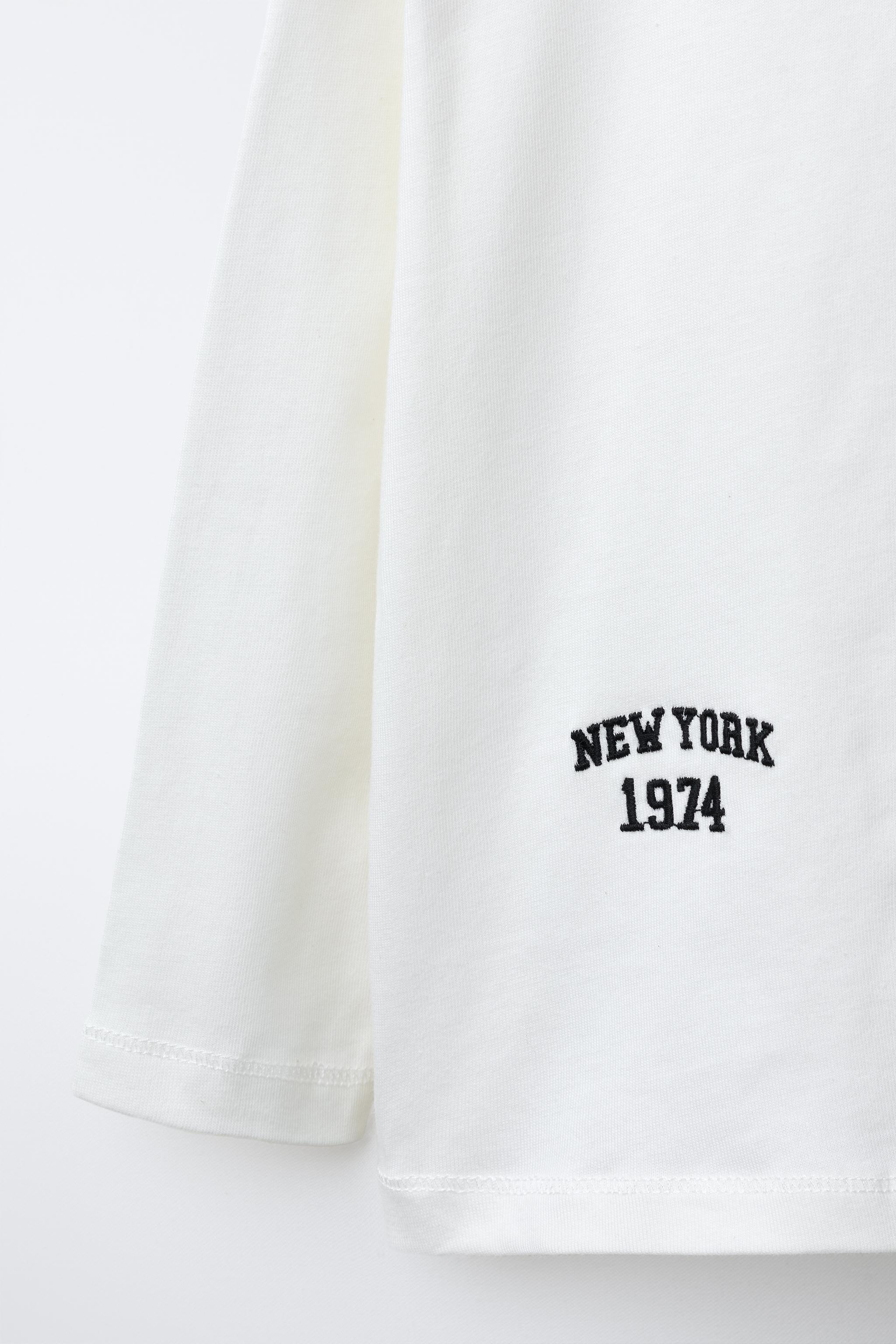 BEAR TEXT EMBROIDERED T-SHIRT