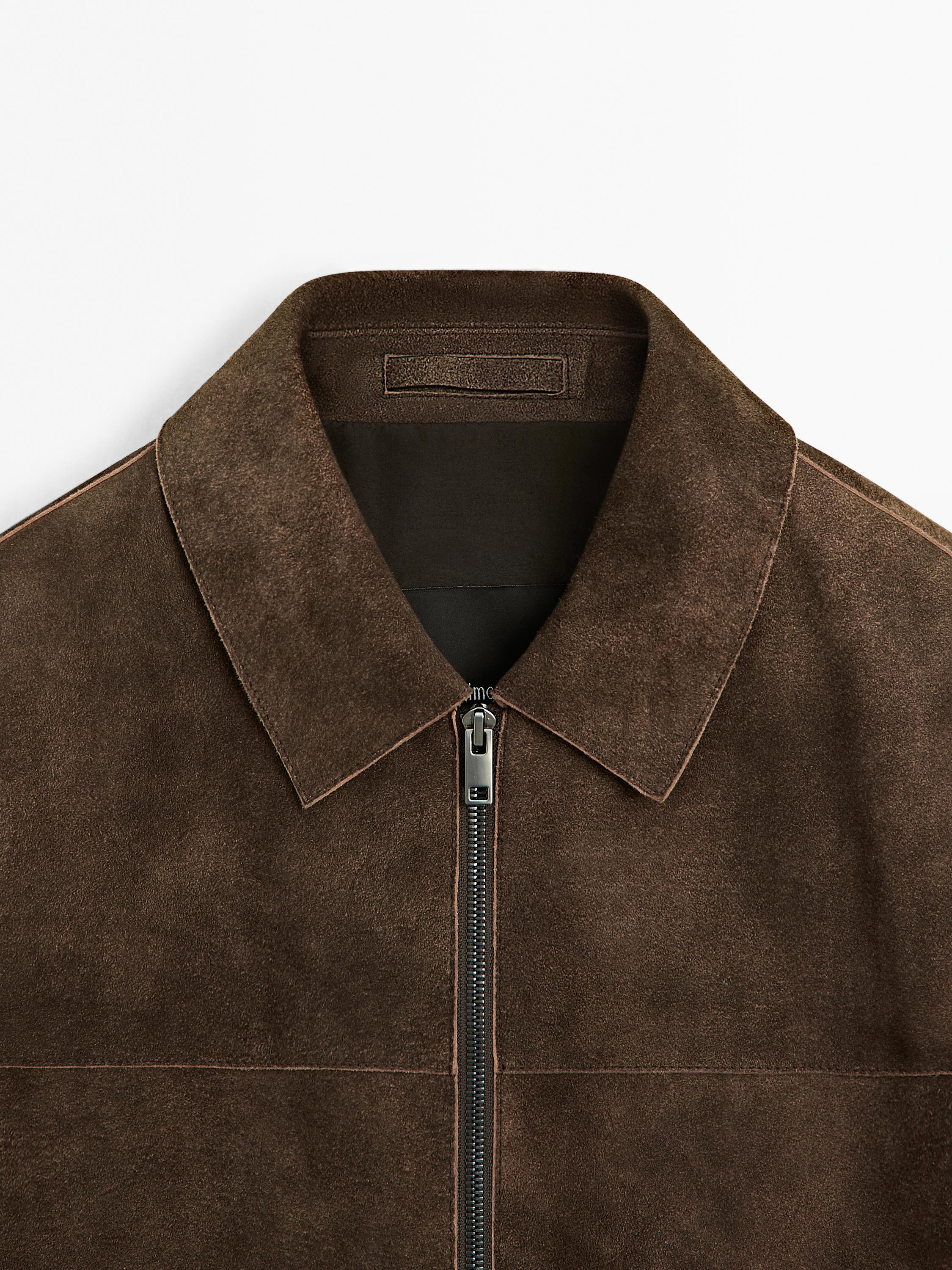 Suede goatskin jacket