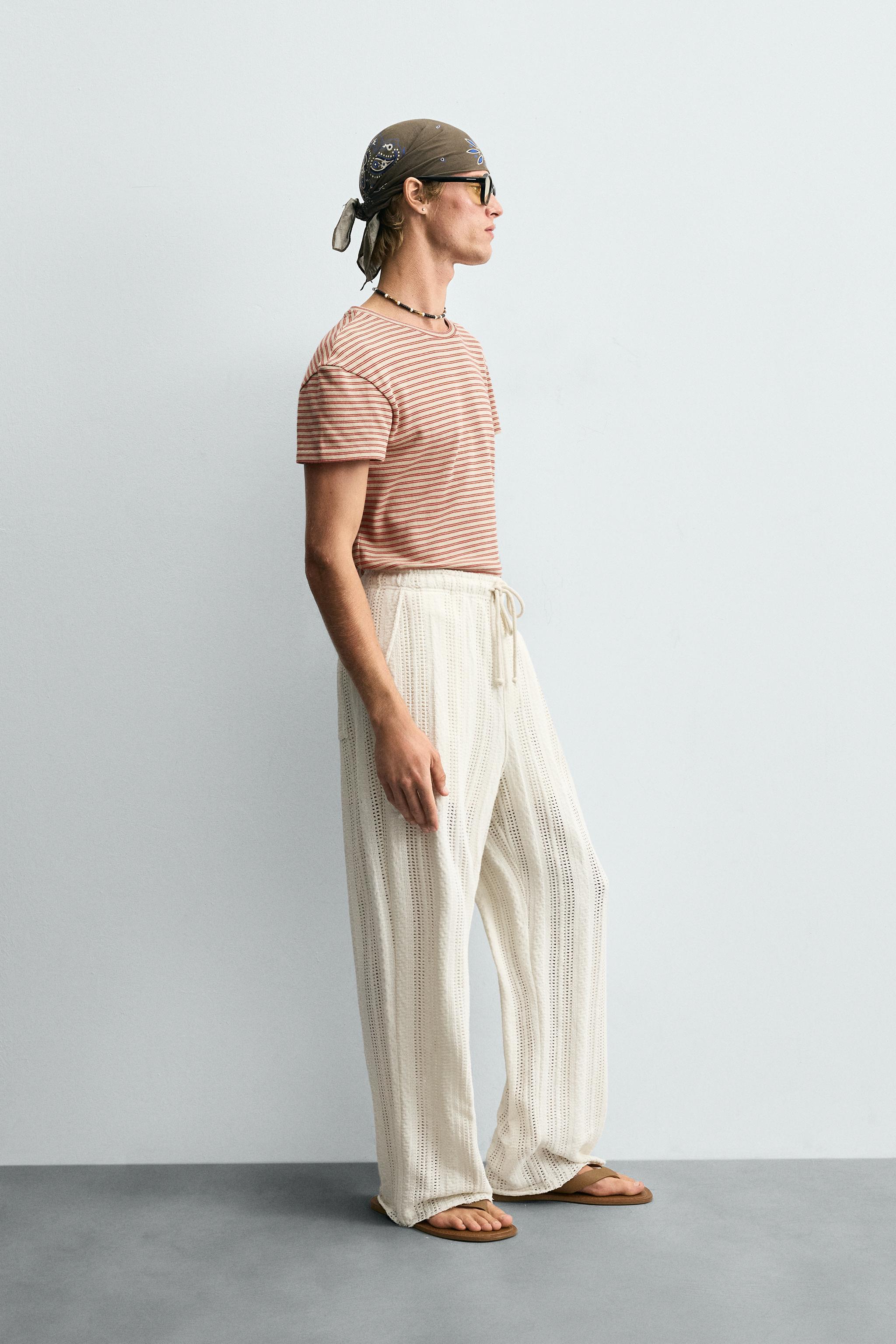 STRIPED JACQUARD T-SHIRT