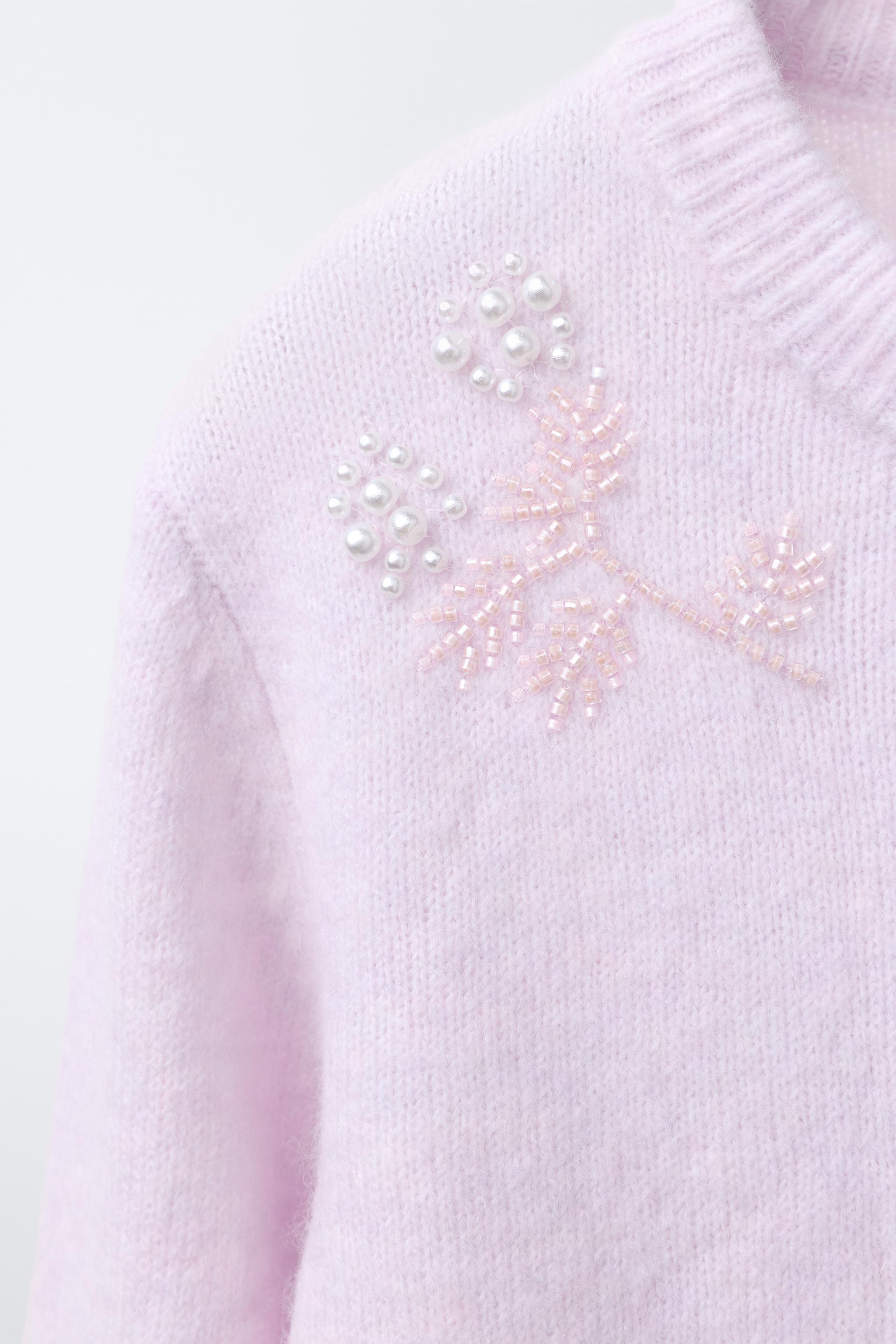 BEADED KNIT CARDIGAN