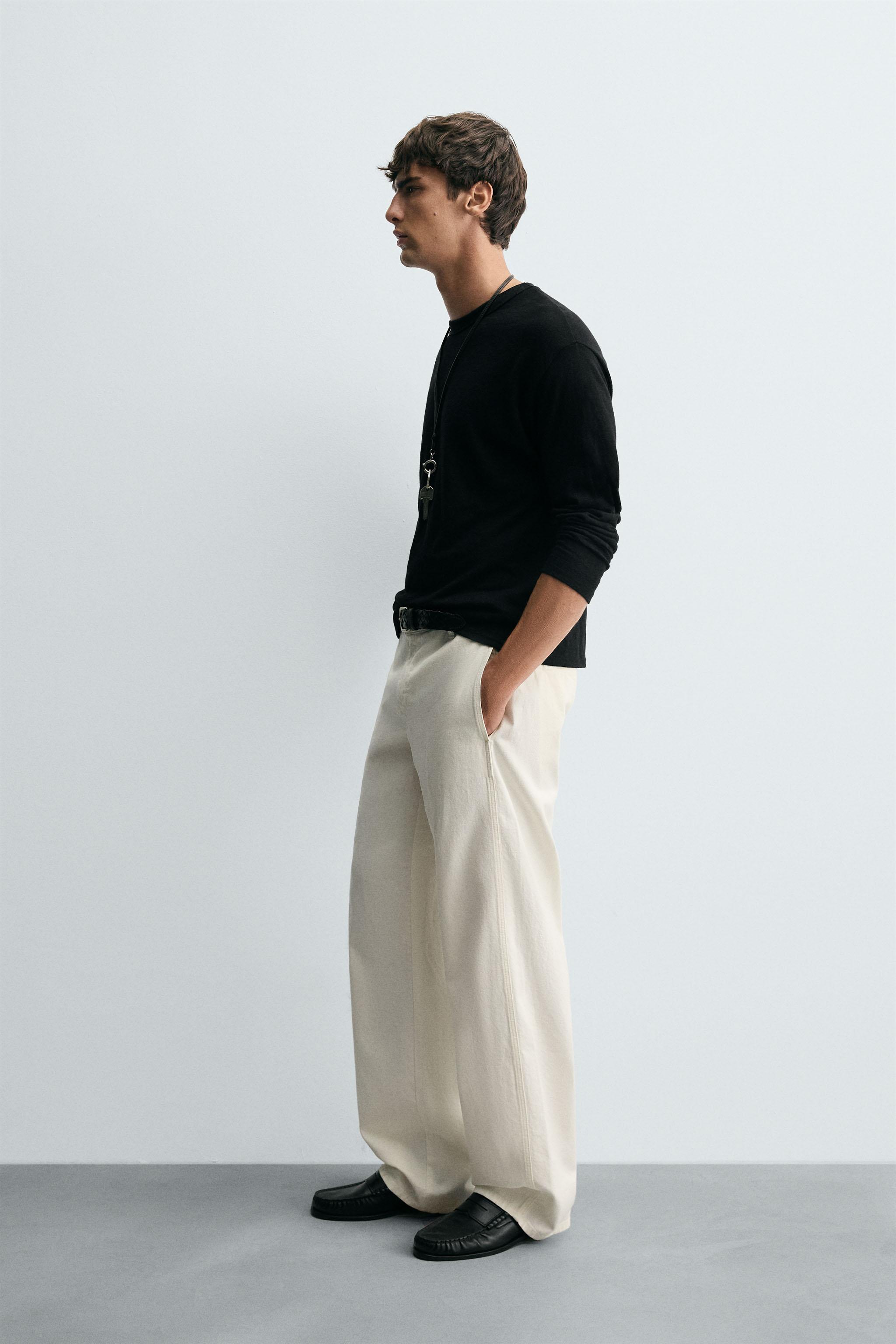 COTTON HEMP CHINO PANTS