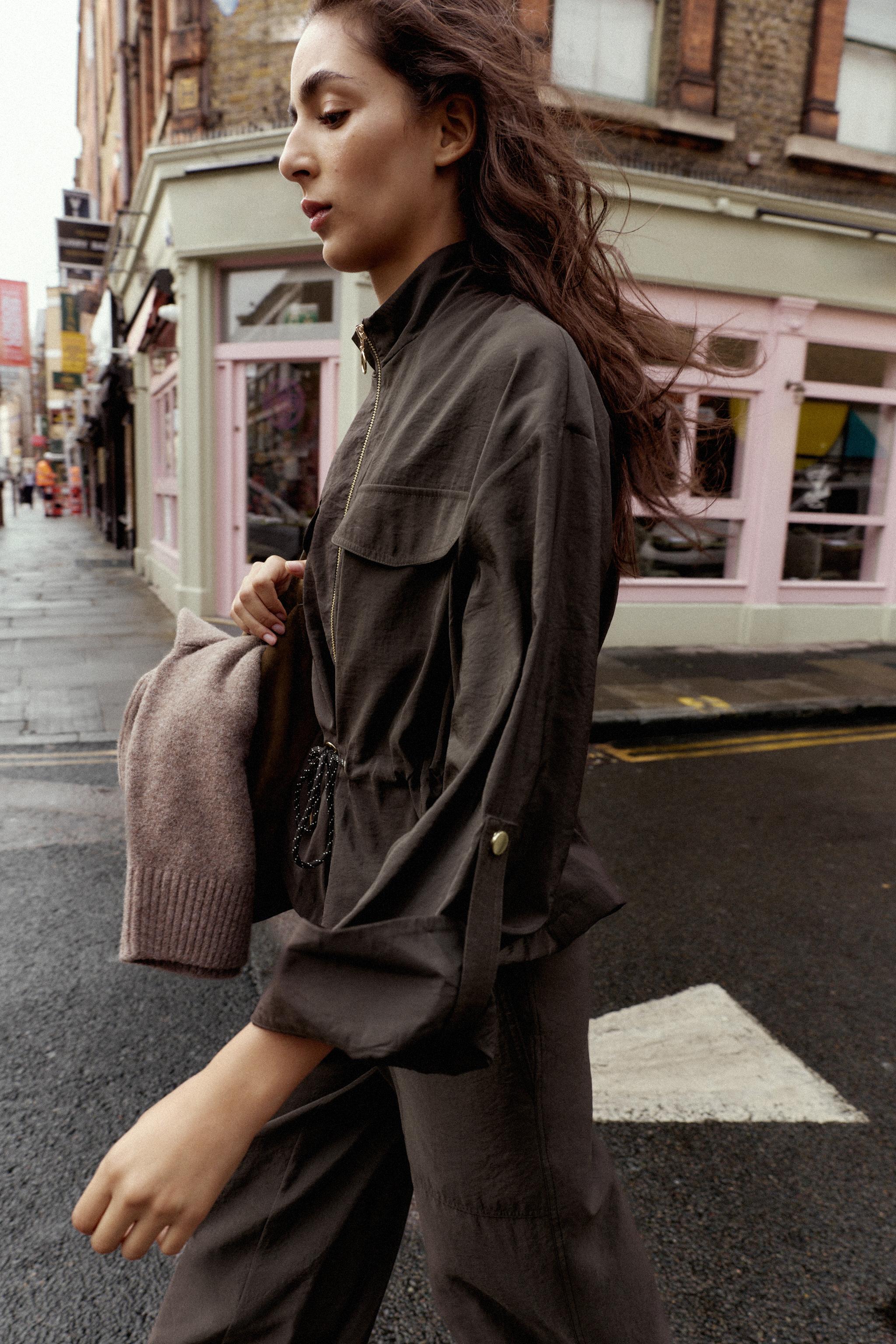 SAFARI JACKET WITH DRAWSTRING