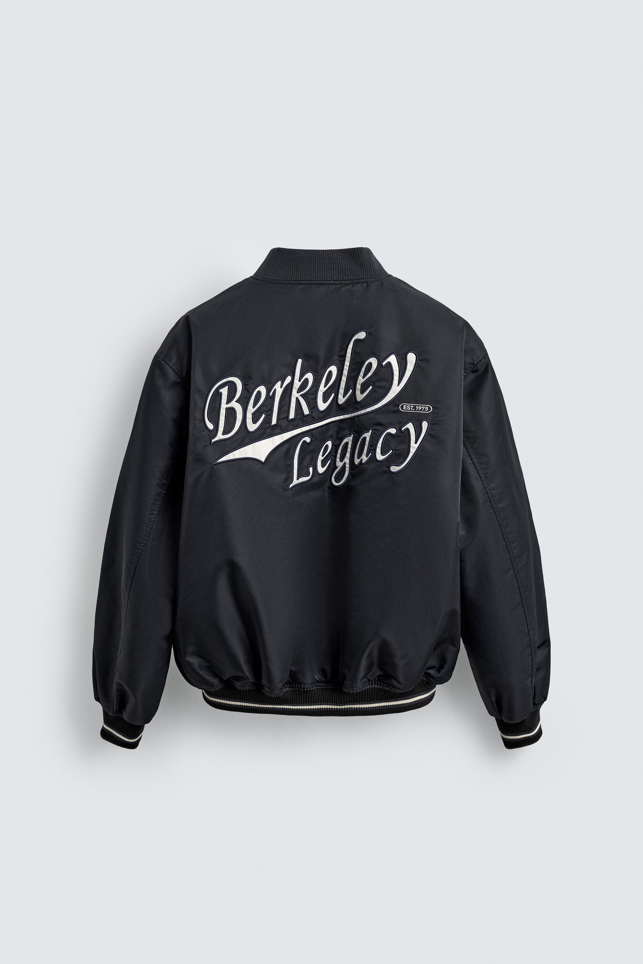 CONTRAST EMBROIDERY BOMBER JACKET
