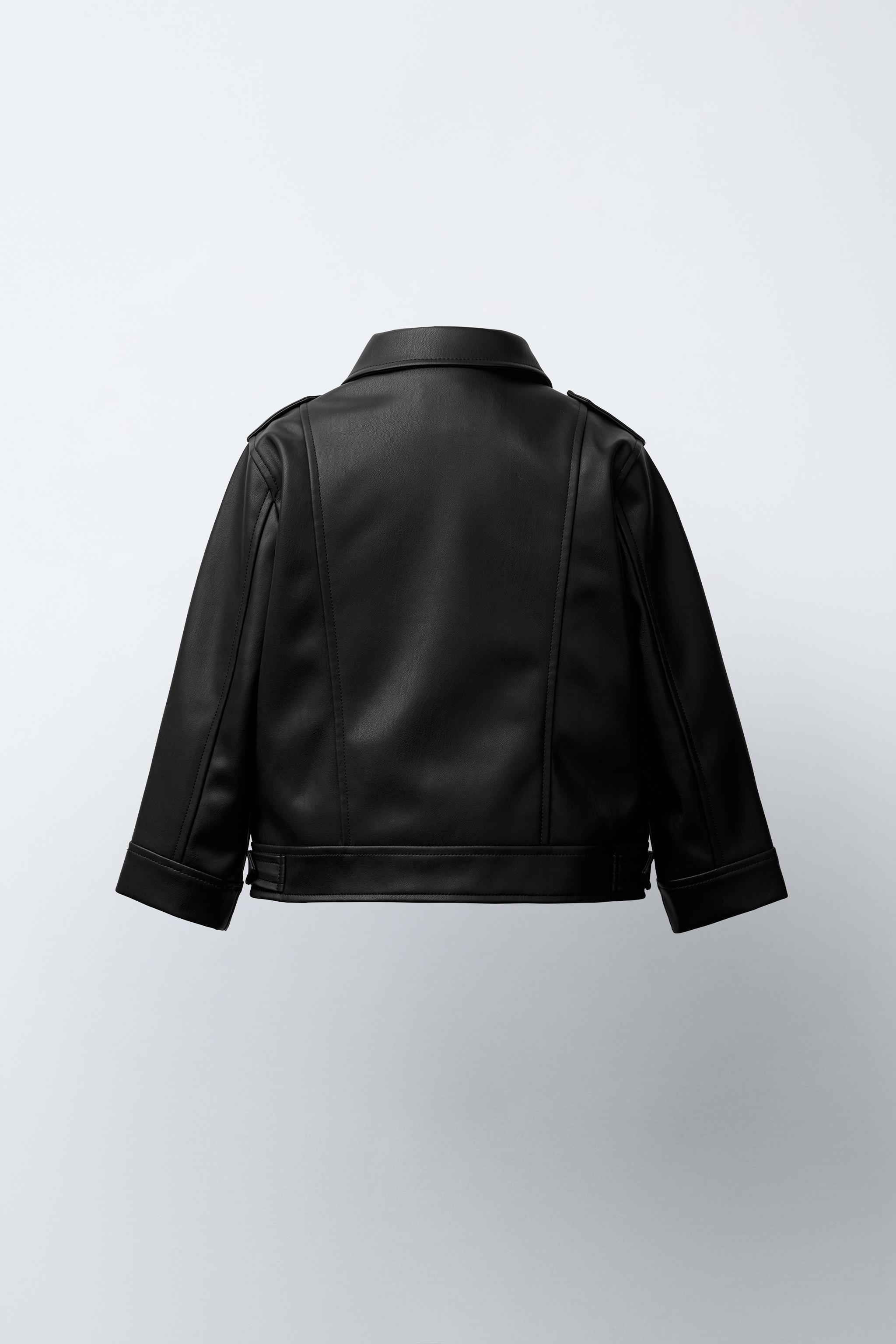 FAUX LEATHER BIKER JACKET